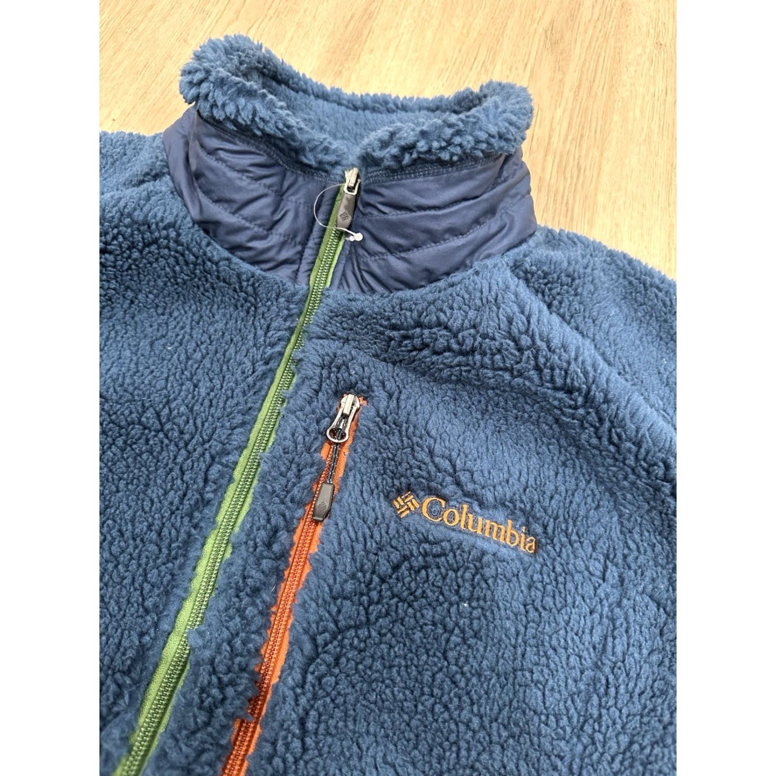 Vintage NWT Columbia Men's Vest XL Blue Orange Fleece Omni-Wind Archer Ridge Hiking Outdoor Casual Summer Fall Winter Size US XL / EU 56 / 4 - 7 Thumbnail