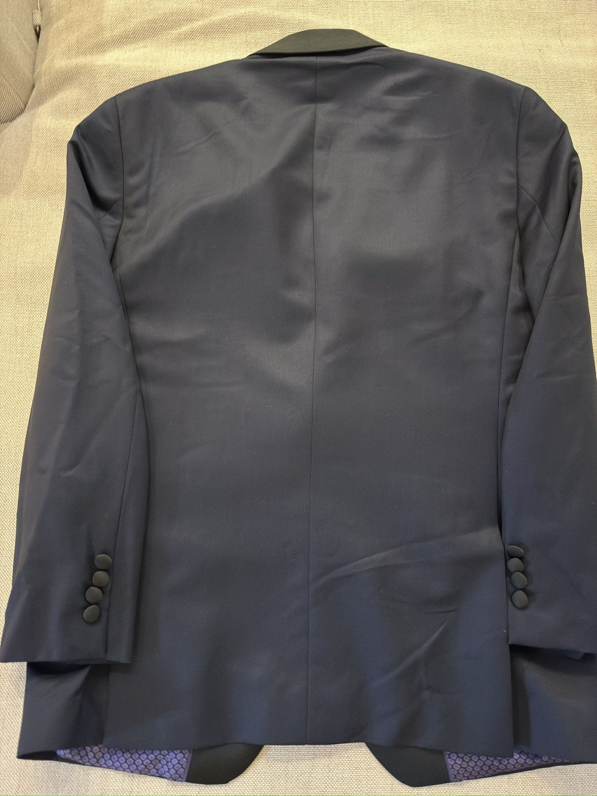Ted Baker Ted Baker London Mohair Blend Navy Shawl Lapel Tuxedo 40S Size 40S - 14 Thumbnail