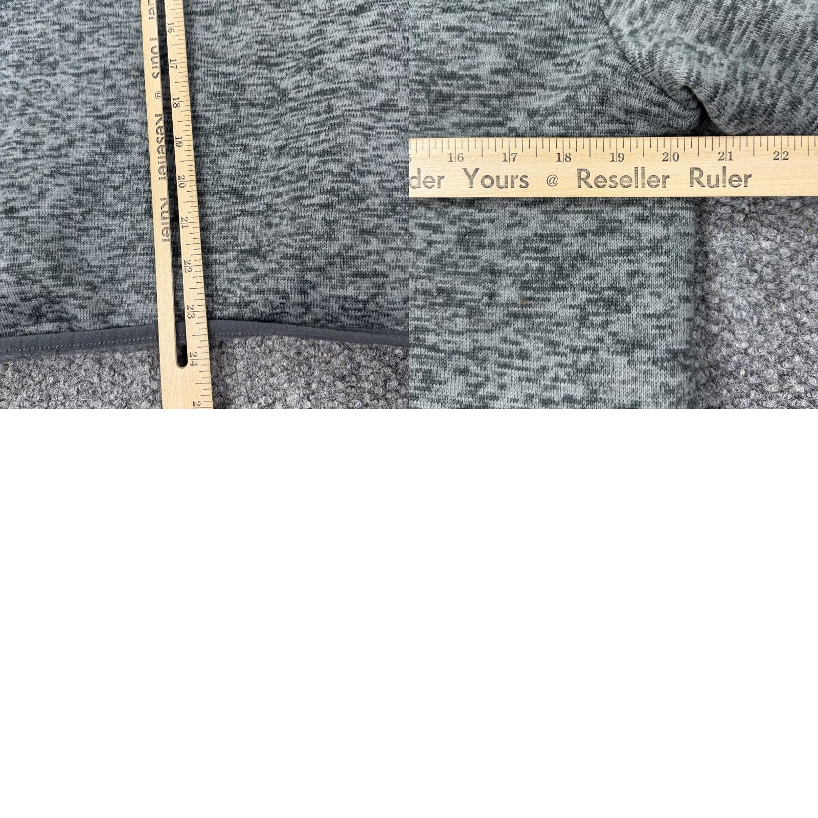Lands' End Lands' End Sweater Mens M Gray Quarter Snap Mock Neck Fleece Pockets Warm Size US M / EU 48-50 / 2 - 8 Thumbnail