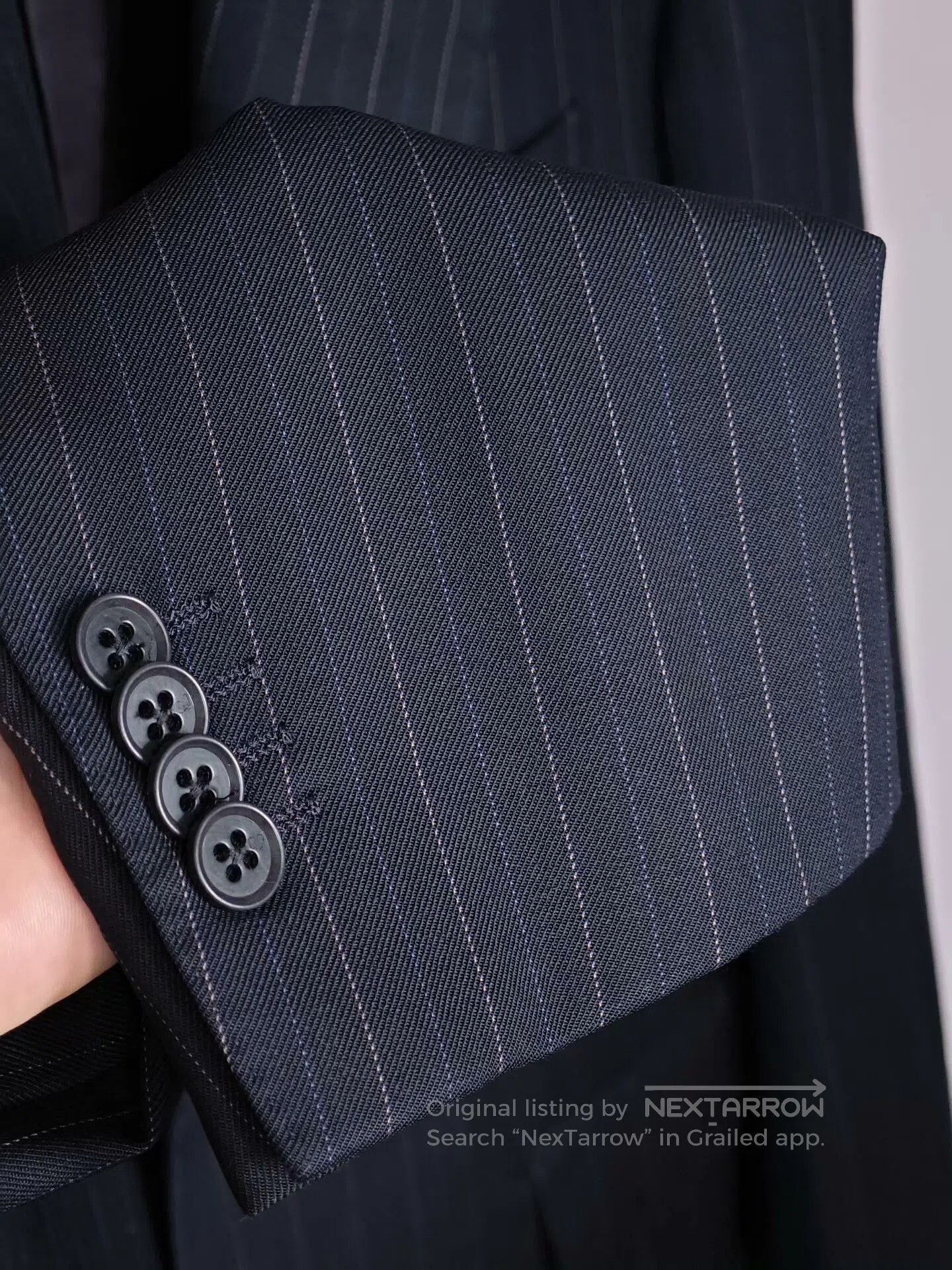Japanese Brand Dormeuil Custom Wool Blazer Suit. Size US L / EU 52-54 / 3 - 4 Thumbnail