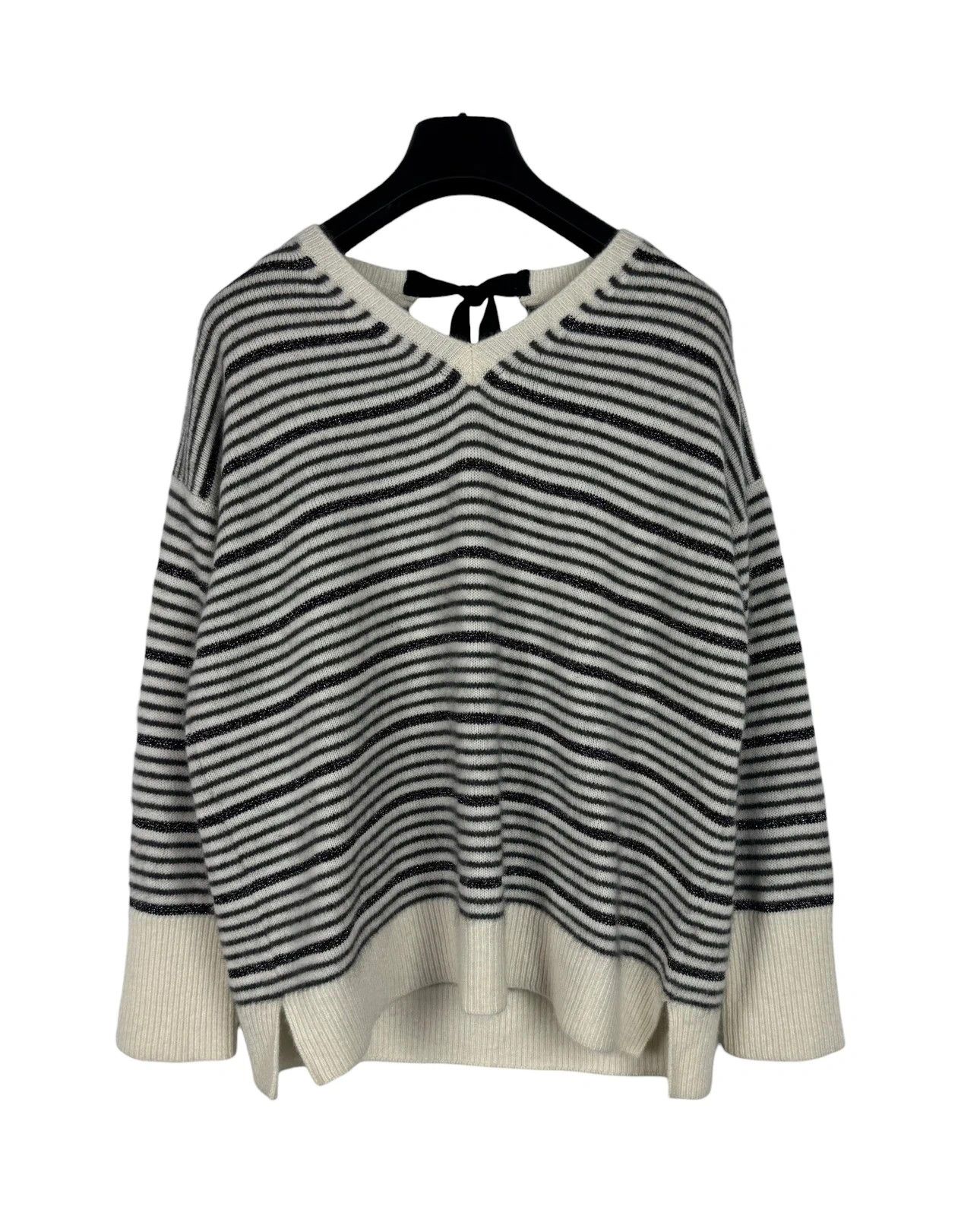 Other Bruno Manetti Striped Jumper V-Neck Wool Cashmere size 44 Size M / US 6-8 / IT 42-44 - 9 Thumbnail