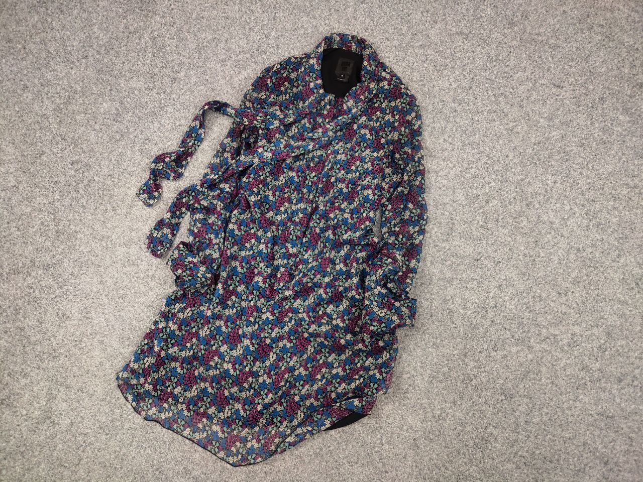 Anna Sui Anna Sui design mixed silk dress dolman Long sleeve tunik Size L / US 10 / IT 46 - 3 Thumbnail