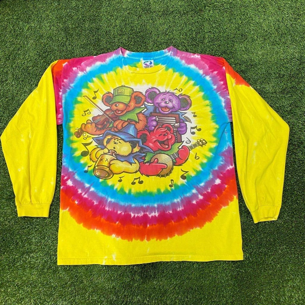 Grateful Dead Vintage Grateful Dead Dancing Bears Long Sleeve 90’s Tie Dye Size US L / EU 52-54 / 3 - 1 Thumbnail