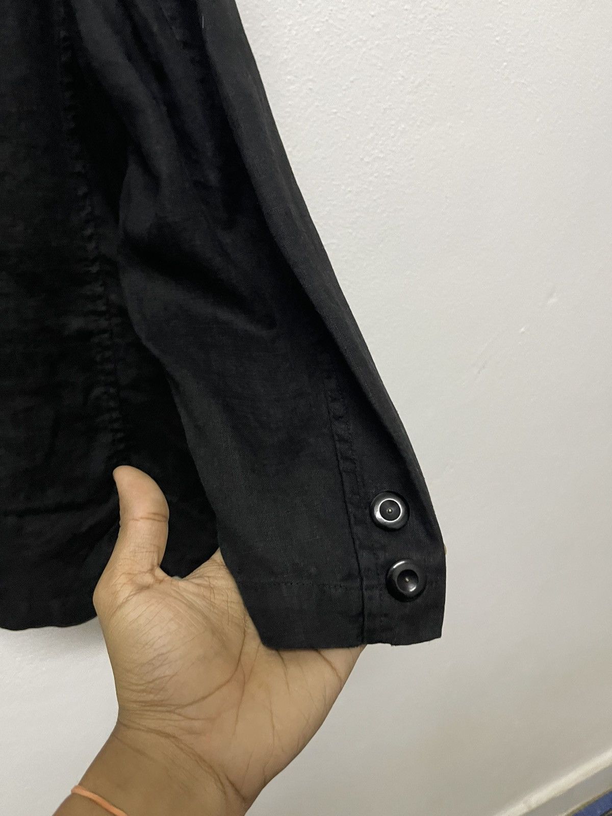 Yohji Yamamoto 80s YOHJI YAMAMOTO LINEN BLAZZER JACKET RARE Size L / US 10 / IT 46 - 22 Thumbnail