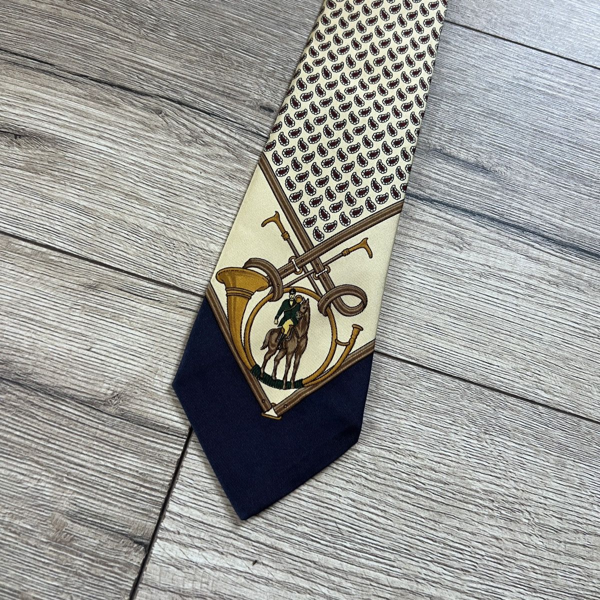 Polo Ralph Lauren 💥VINTAGE POLO RALPH LAUREN necktie silk tie Size ONE SIZE - 2 Thumbnail