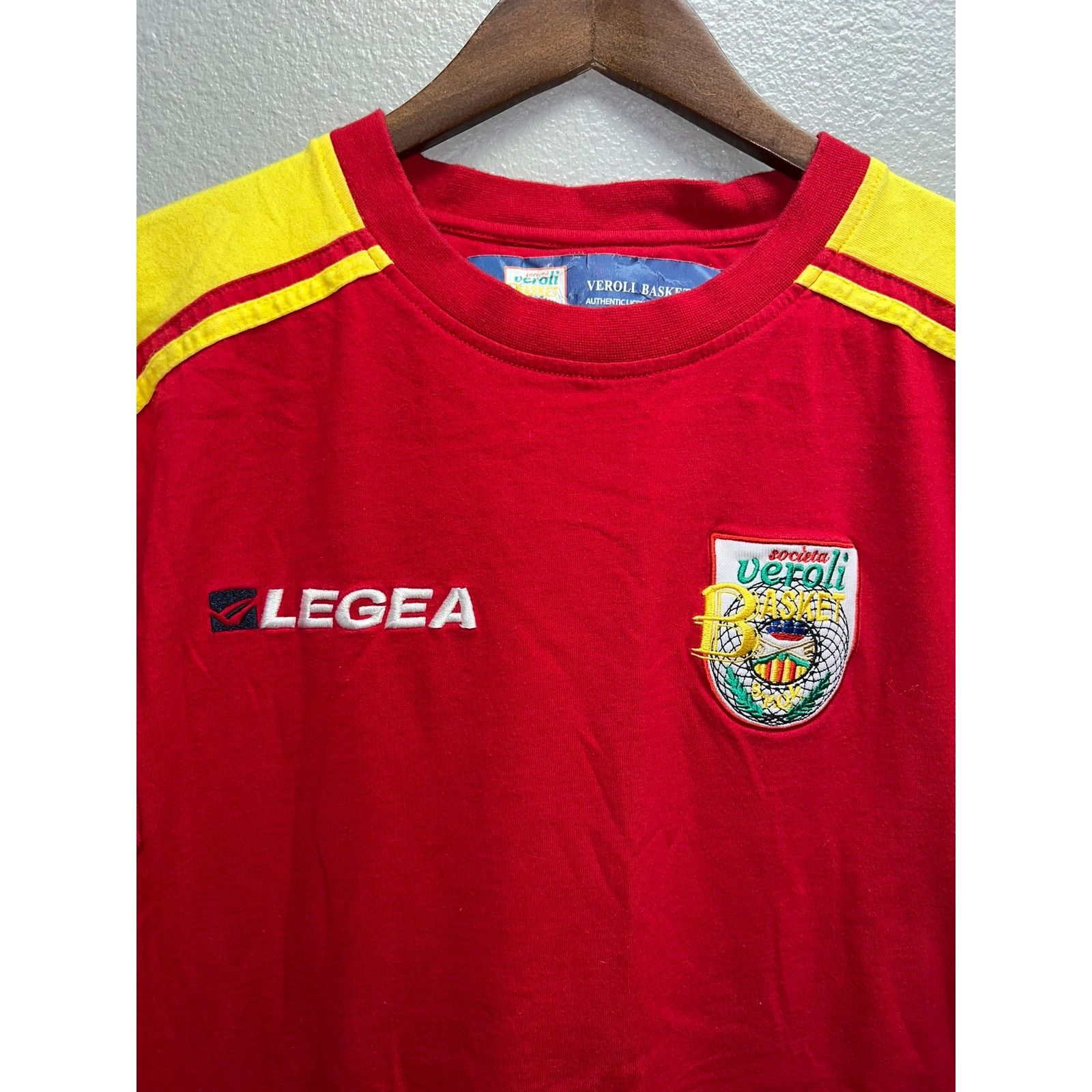 Vintage Vintage Veroli Basket Shirt Legea Italian Basketball Team XL Size US XL / EU 56 / 4 - 2 Thumbnail