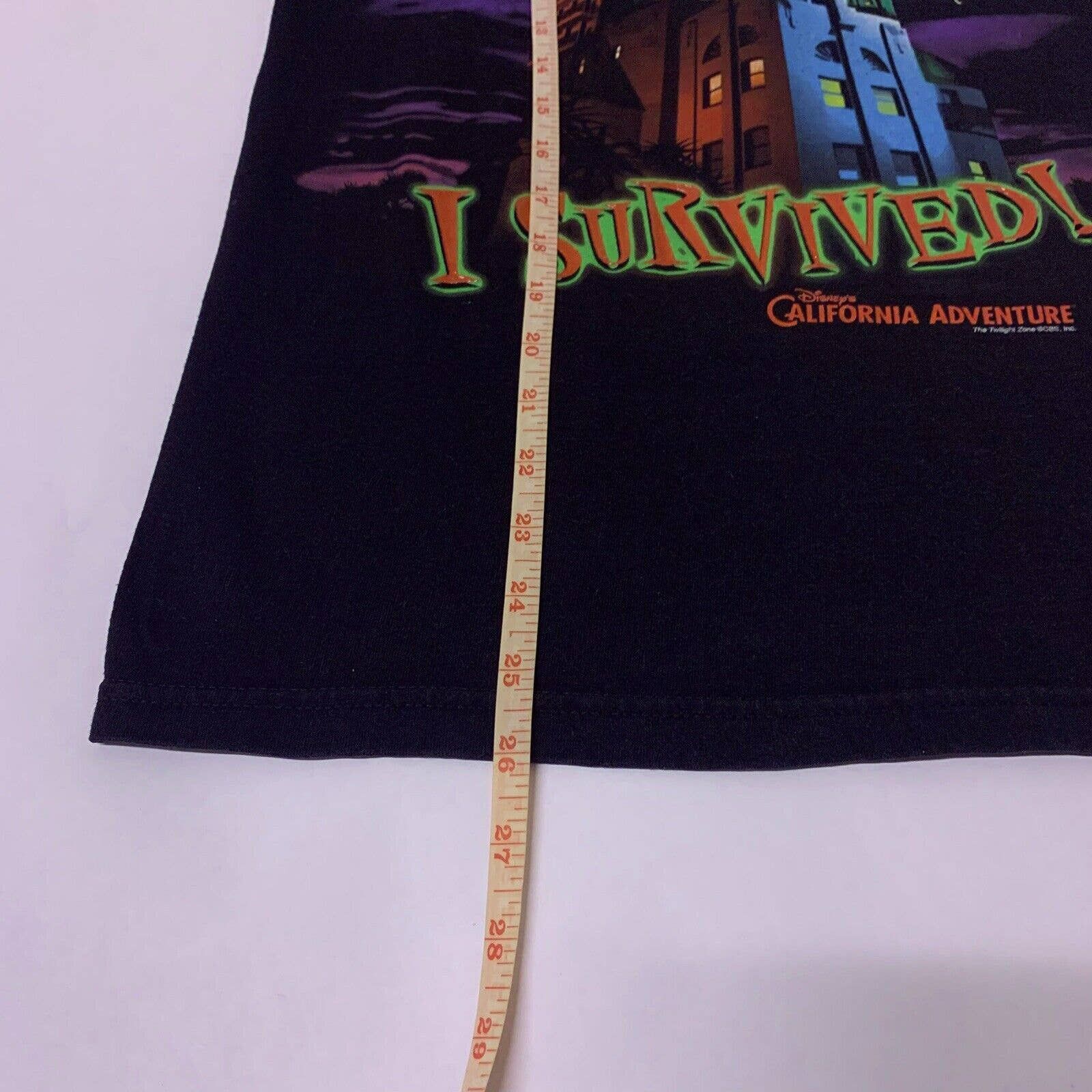Vintage 90s Twilight Zone Tower of Terror Disney Shirt Sz XS