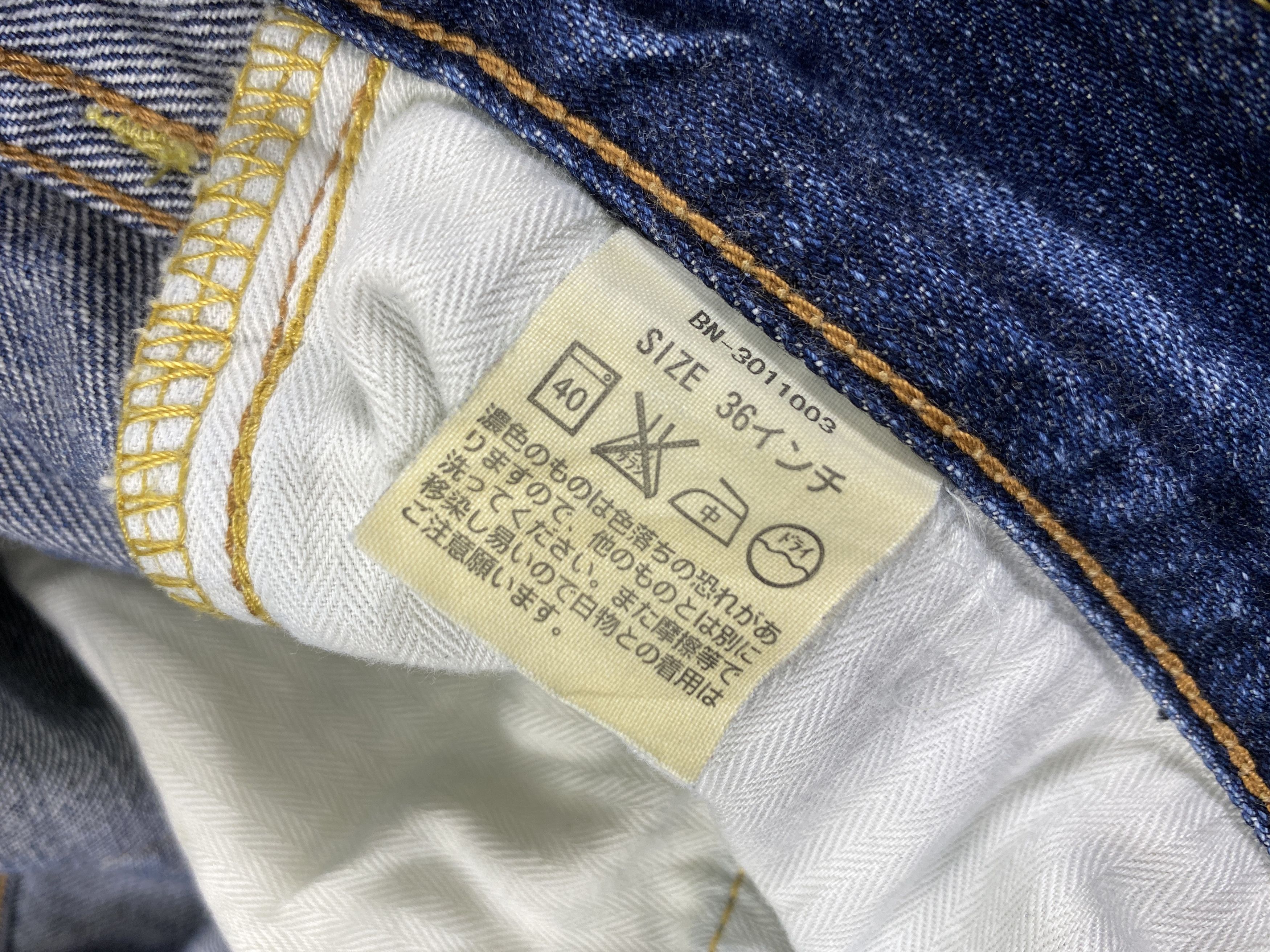 Japanese Brand Blue Vintage Back Number Jeans 36x30 Denim- JN3547 Size US 36 / EU 52 - 11 Thumbnail