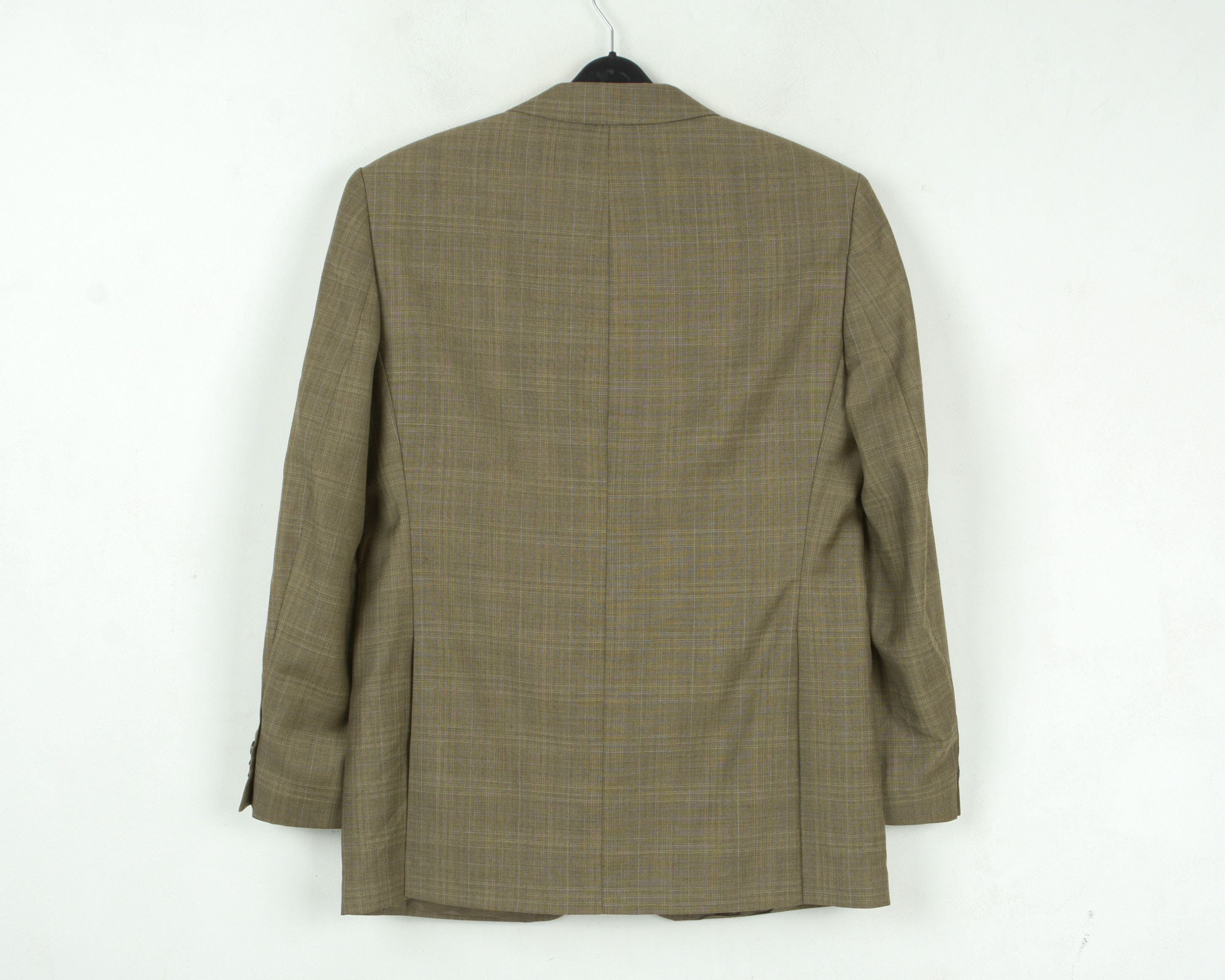 Designer New BOGART Checked Brown Blazer Wool UK 36 Jacket Suit Coat Size 36R - 6 Thumbnail