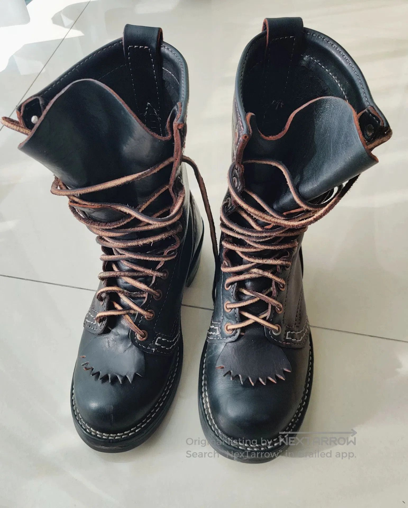 WESCO Wesco Jobmaster Black Leather Boots. Size US 10 / EU 43 - 2 Thumbnail