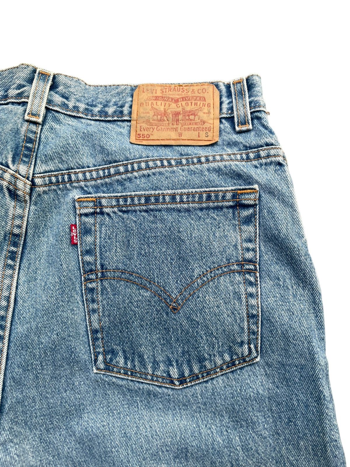 Levi's × Vintage Vintage Levis 550 Distresed Denim Size US 33 - 8 Thumbnail