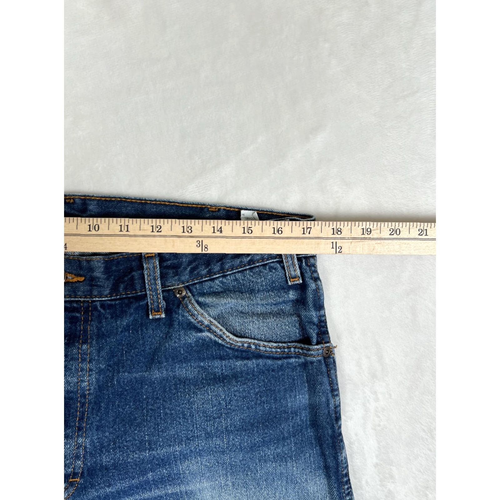 Dickies Dickies Jeans Mens 34x34 Blue Denim Straight Leg Workwear Classic Cotton Mens Blue Jeans Straight Leg 34 34 Cotton Dickies Size US 34 / EU 50 - 4 Thumbnail