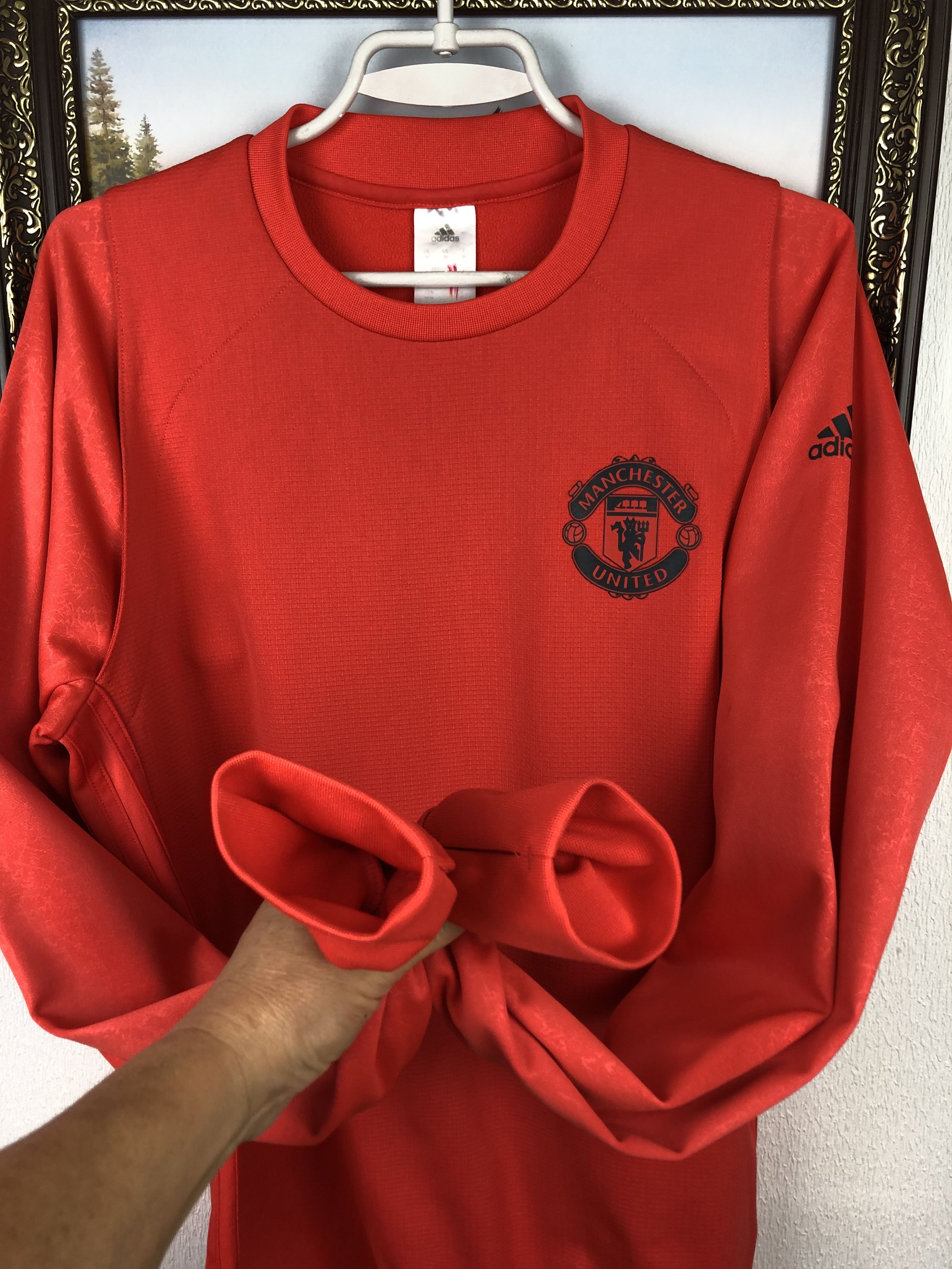 Adidas Adidas Manchester United Sweatshirt Soccer Warm Up Jacket Size US M / EU 48-50 / 2 - 5 Thumbnail