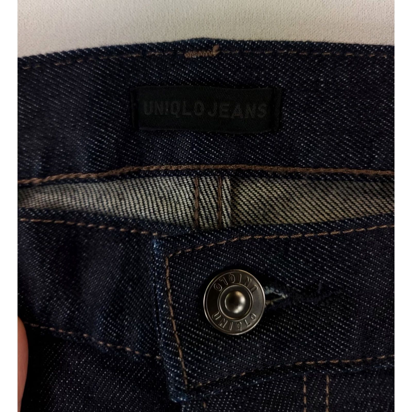 Uniqlo Uniqlo Jeans Selvedge Japanese Kaihara Blue Slim Straight Middle Rise Mens 34x30 Blue Straight 34 Mens Size US 34 / EU 50 - 3 Thumbnail