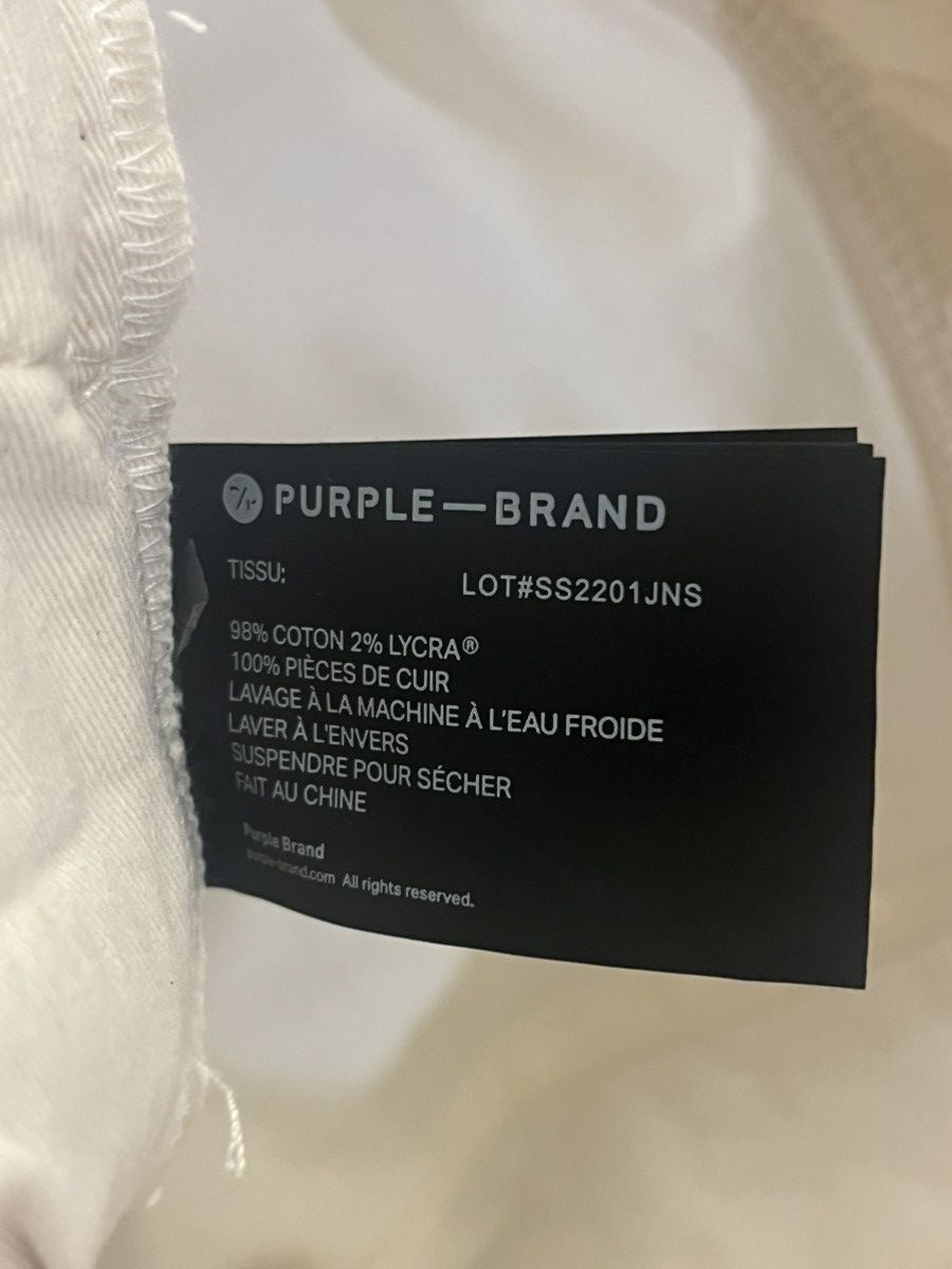 Purple Brand White sz 33 jeans brand new distressed Size US 33 - 8 Thumbnail