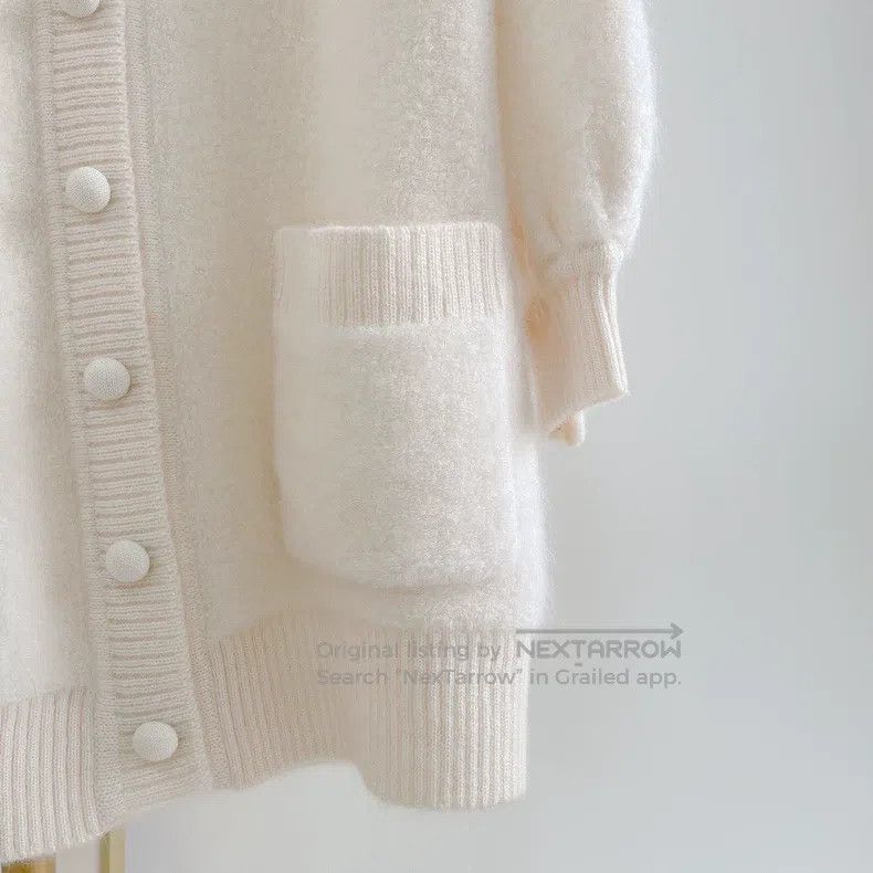 Fendi Fendi White knitted cardigan Size S / US 4 / IT 40 - 4 Thumbnail