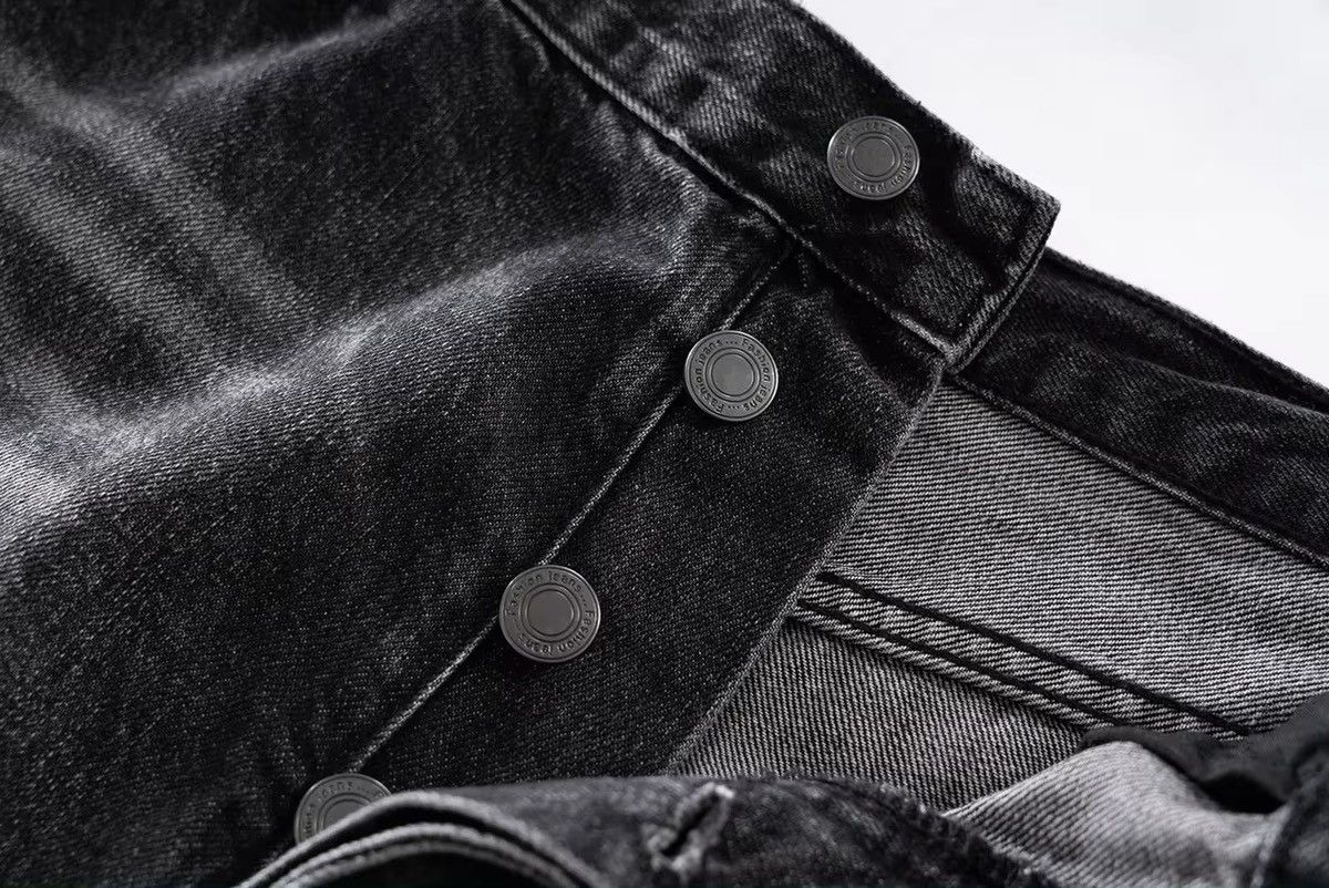 Japanese Brand × Jean Distressed Ripped Baggy Denim Size US 32 / EU 48 - 4 Thumbnail