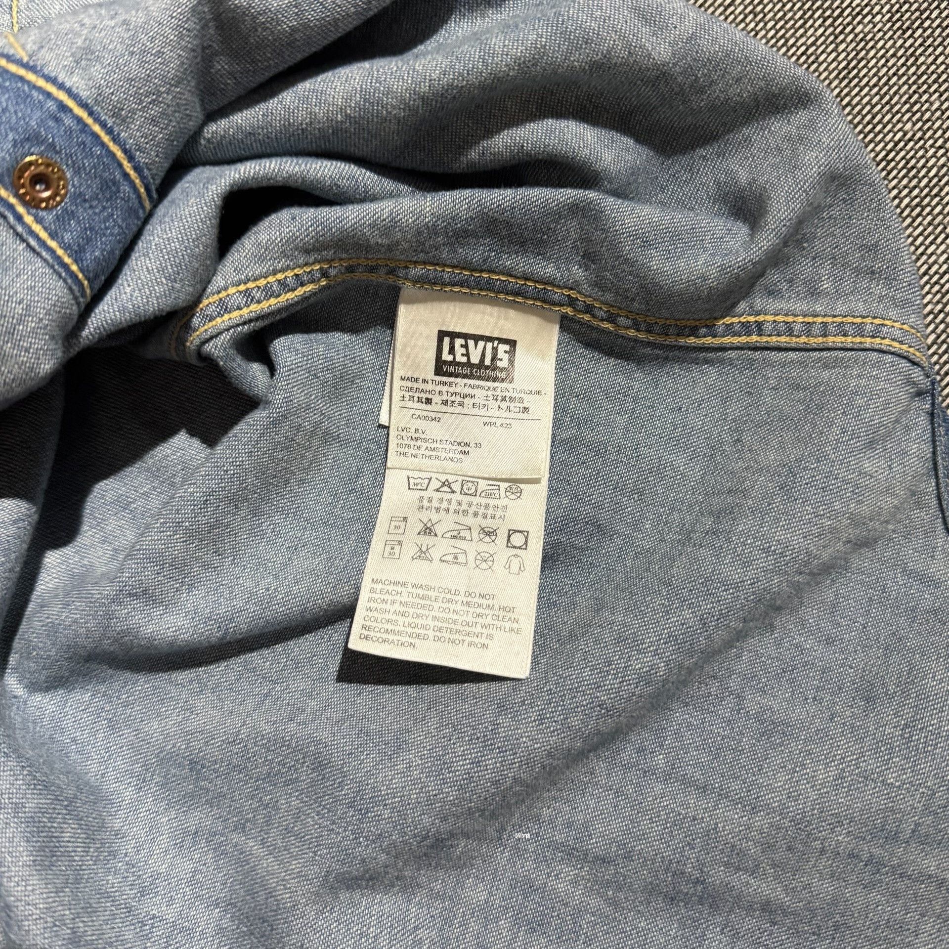 Levi's Vintage Clothing Levi's LVC Western Washed Denim Shirt Size US S / EU 44-46 / 1 - 9 Thumbnail