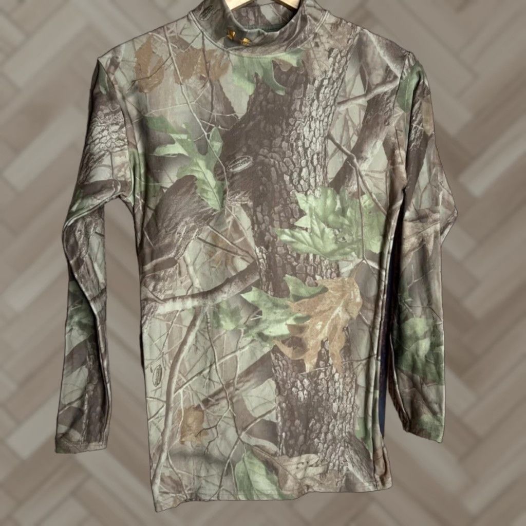 Under Armour Under Armour Camouflage Turtleneck Long Sleeve Mens M Shirt Hunter Hunting Pattern multicolor 90s Size US M / EU 48-50 / 2 - 1 Thumbnail