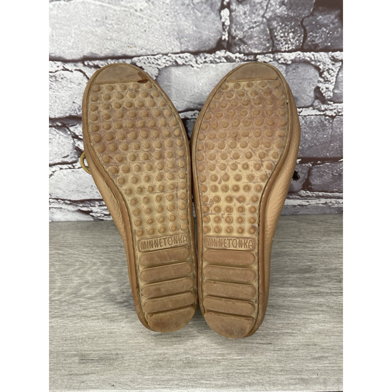 Minnetonka Minnetonka Moccasins Brown Leather Driving Moccasin Loafers Size US 6 / IT 36 - 16 Thumbnail