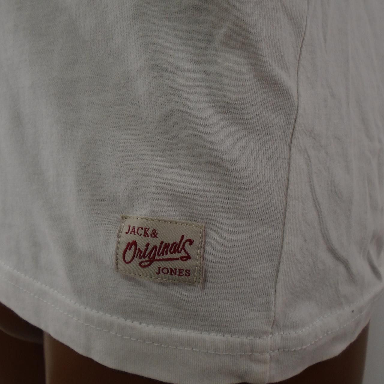 Jack & Jones Men's T-Shirt Jack & Jones. White. S. Used. Good Size US S / EU 44-46 / 1 - 6 Thumbnail