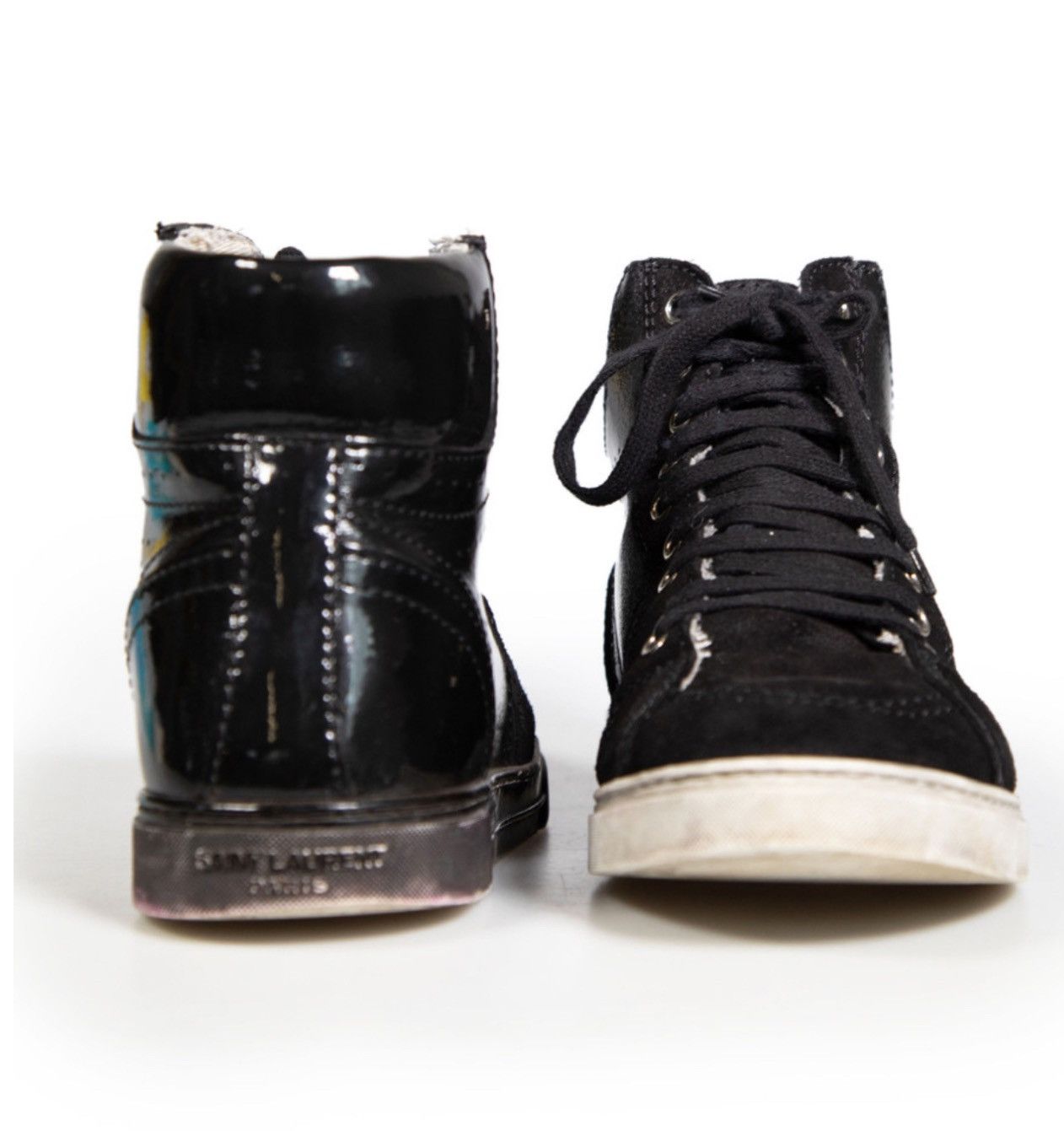Yves Saint Laurent Yves Saint Laurent Black Antibe Rendez-Vous Sneakers Size US 6 / IT 36 - 4 Thumbnail