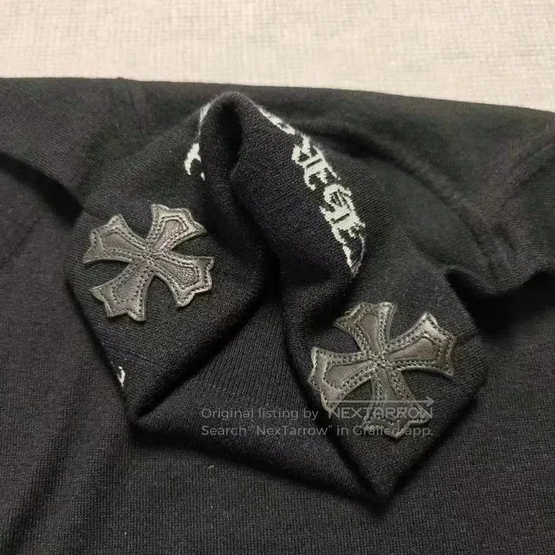 Chrome Hearts CHROME HEARTS Size XL Cross-stitch leather high-necked cash Size US XL / EU 56 / 4 - 4 Thumbnail