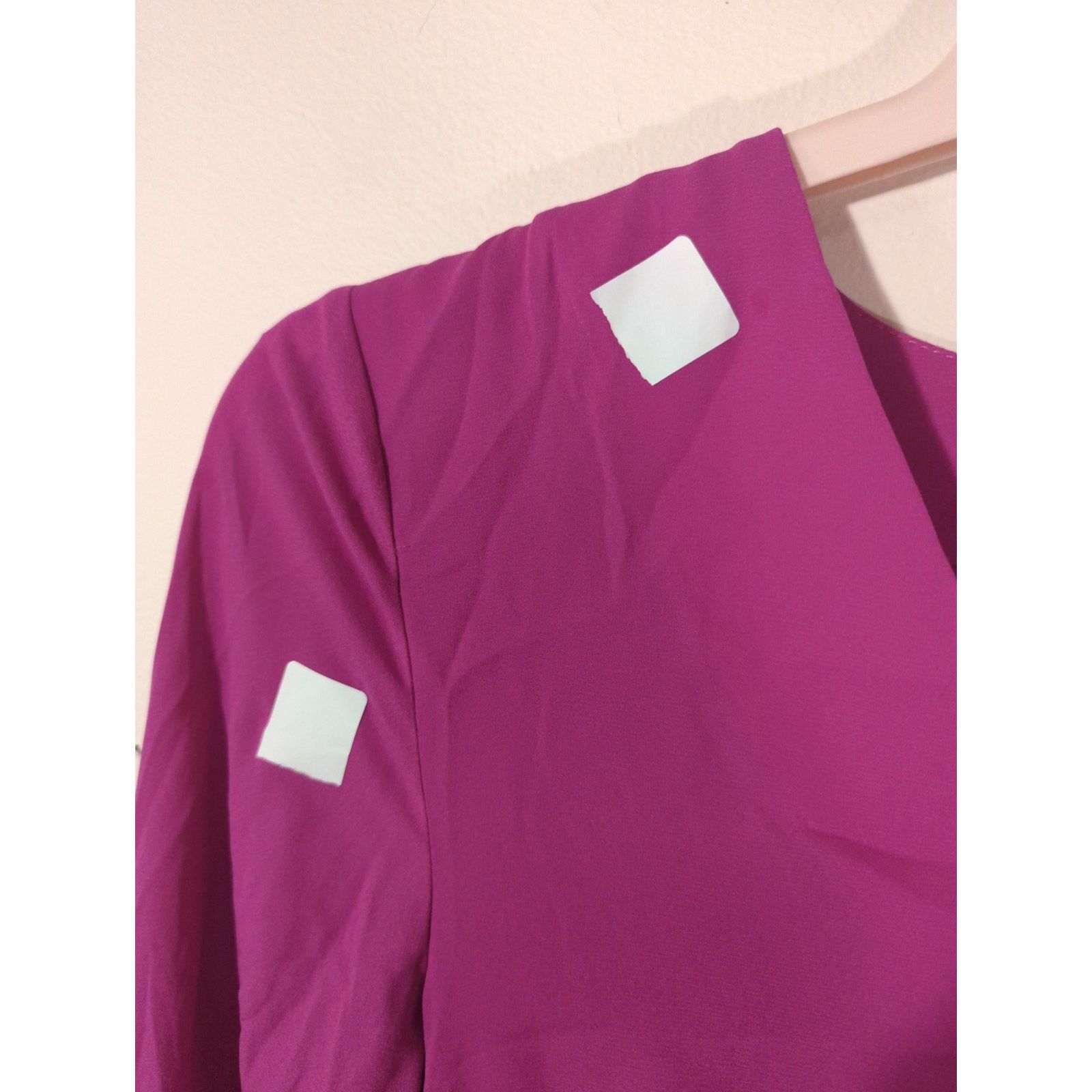 Other RTR Atlein Sz 6 Pink Side Tie Long Sleeve V-Neck Blouse Top Size M / US 6-8 / IT 42-44 - 5 Thumbnail