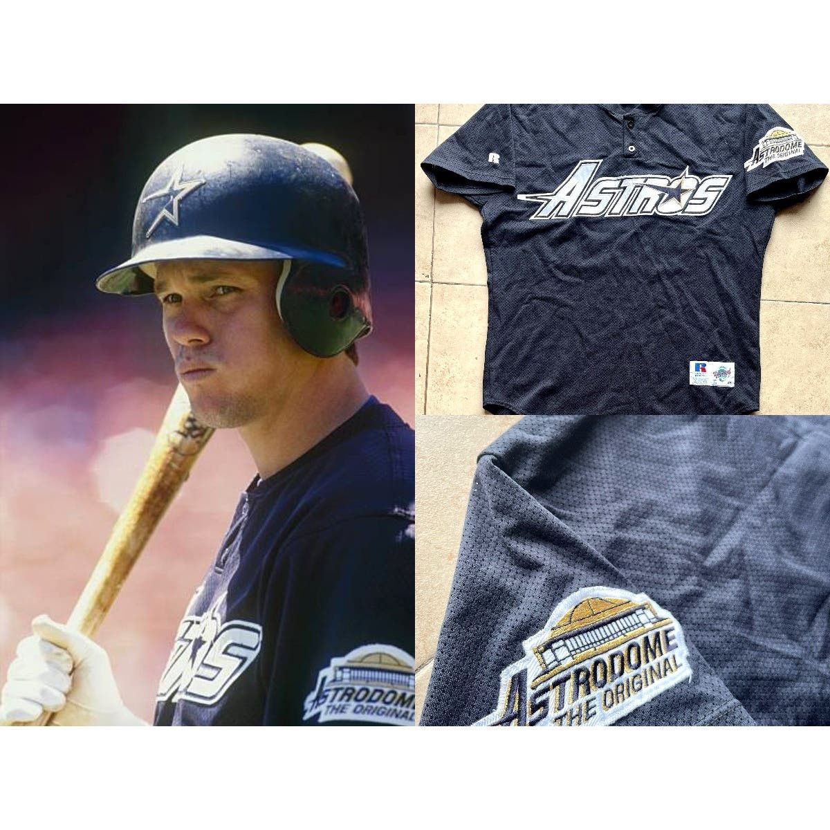 image of Russell Athletic Houston Astros 1994 Astrodome Russell Jersey Bp 48 VTG in Blue, Men's (Size Large)