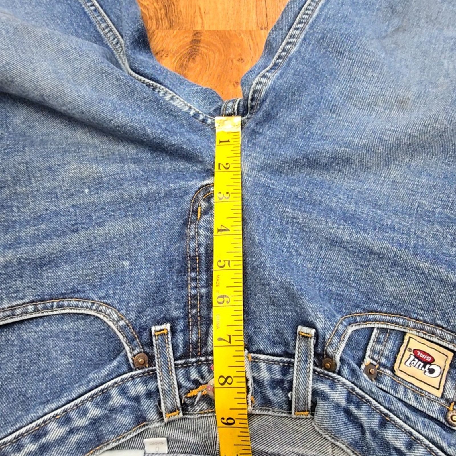 Other Cruel Low Rise Jeans Small Wash Denim 0 Slim Vintage Style Size 25" / US 0 / IT 36 - 11 Thumbnail
