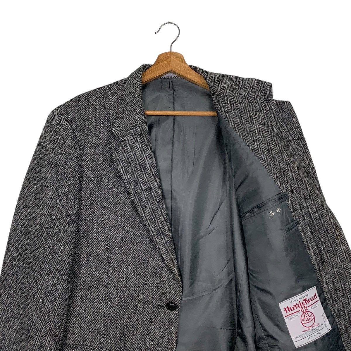 Harris Tweed Harris Tweed Herringbone Wool Casual Jacket Size US L / EU 52-54 / 3 - 10 Thumbnail