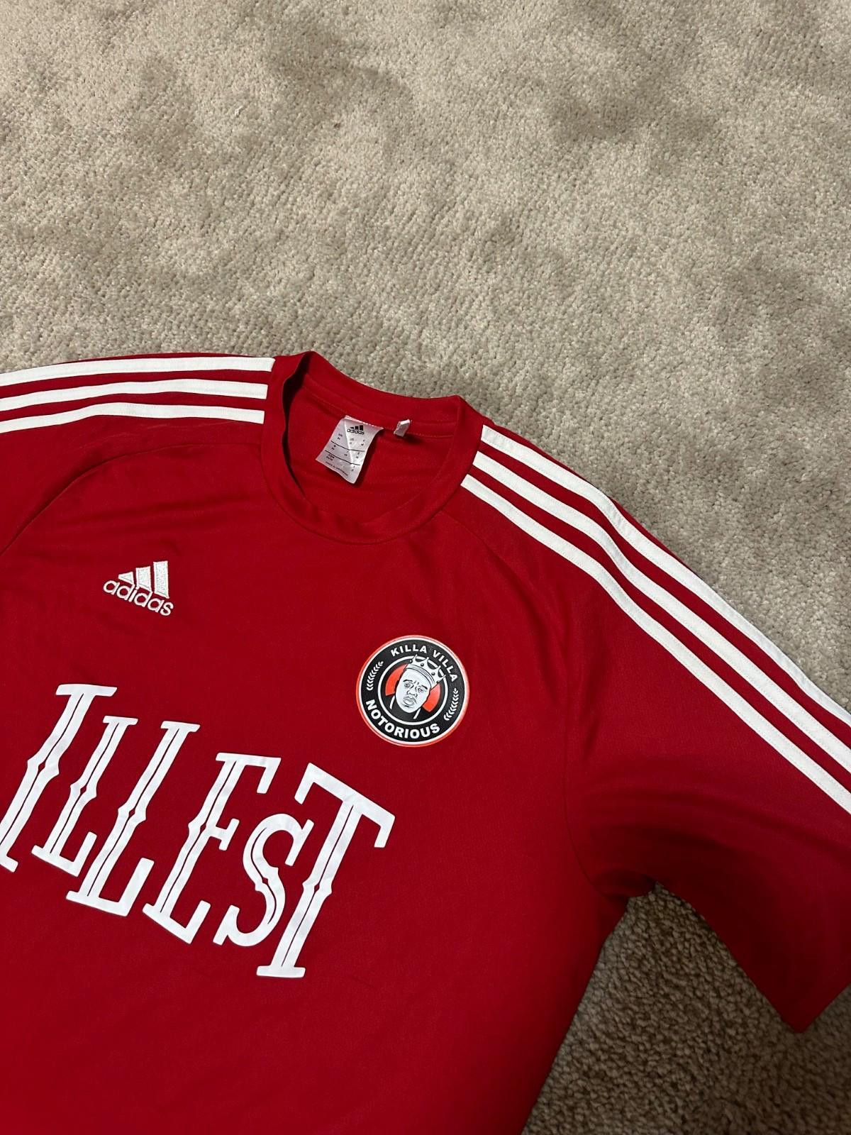 Adidas Adidas RapTees Killa Villa x NOTORIOUS Football Shirt Jersey Size US M / EU 48-50 / 2 - 3 Thumbnail