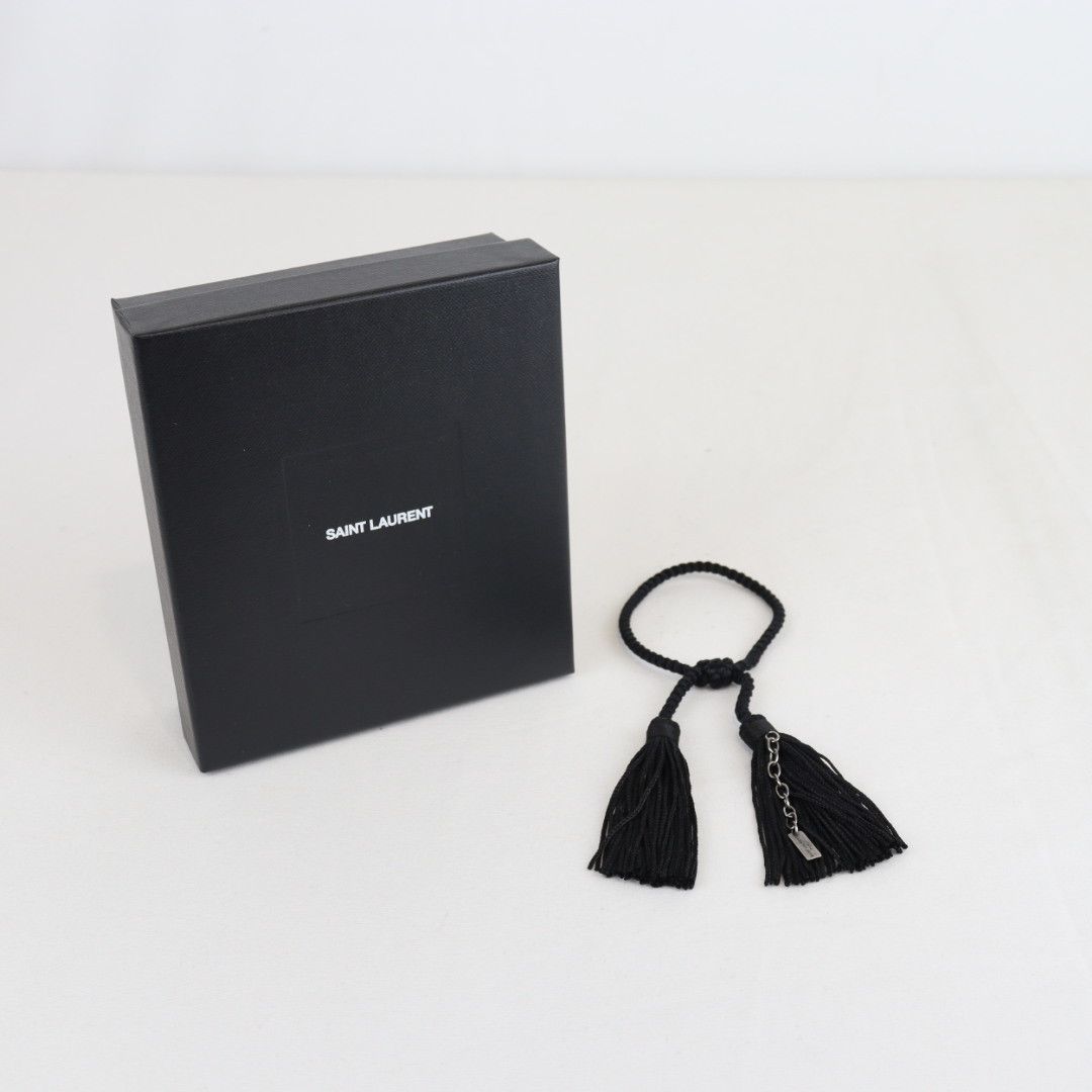 Saint Laurent Paris o1rshd1 Size: OS / Bracelet in Nero Size ONE SIZE - 1 Thumbnail