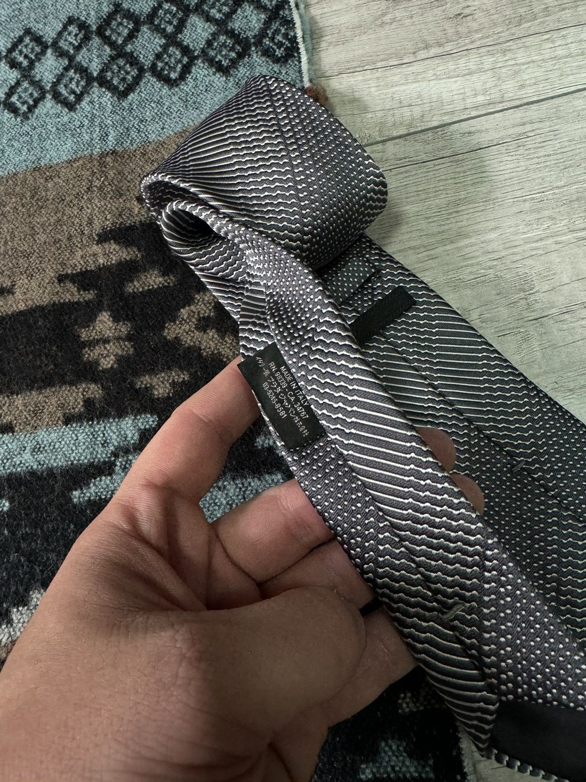 Prada Prada Silk Tie Size ONE SIZE - 5 Thumbnail