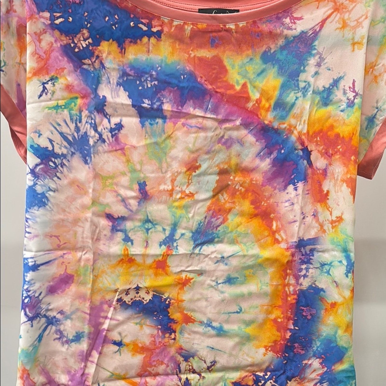 Other NWT Van Laack Pink Blue Tie-Dye Short Sleeve T-Shirt Size 0 Size XS / US 0-2 / IT 36-38 - 6 Thumbnail