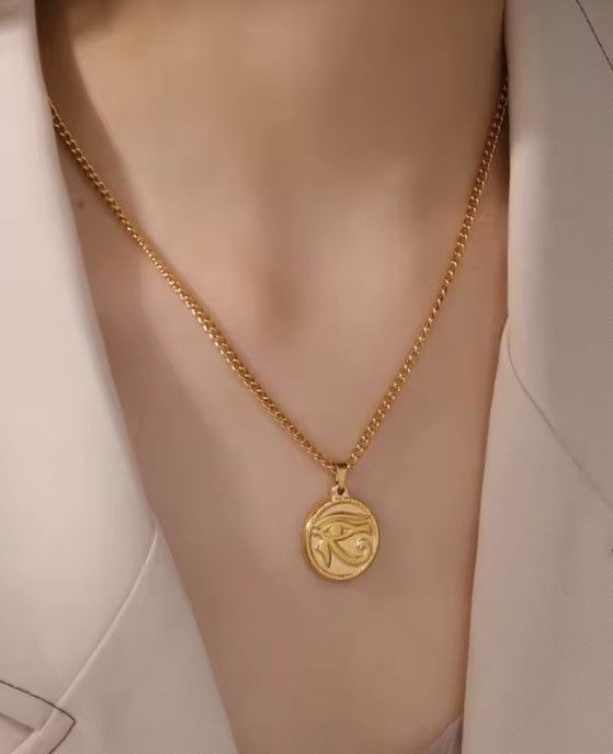 Jewelry Eye Of Horus Ra Pendant Necklace Size ONE SIZE - 1 Thumbnail