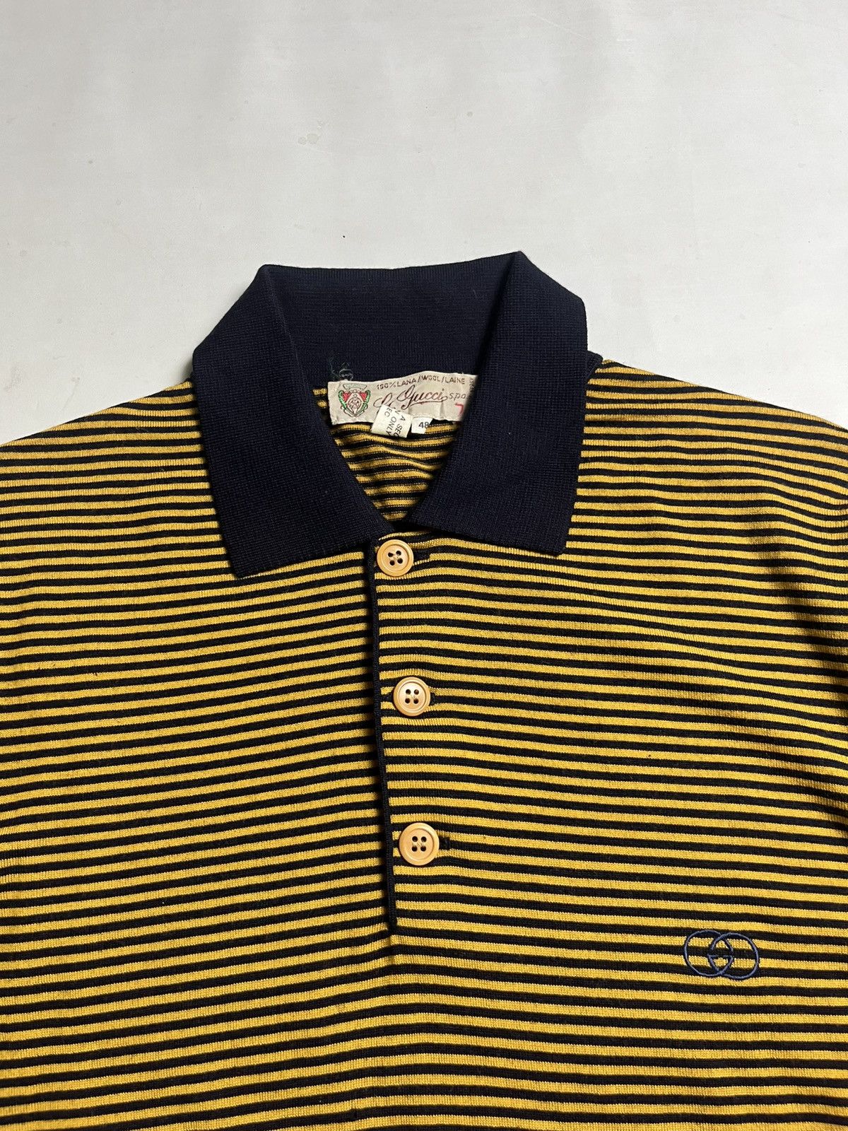 Gucci 💸ACCEPT BINDING💸 Vintage Gucci Polo stripe shirt Size US M / EU 48-50 / 2 - 5 Thumbnail