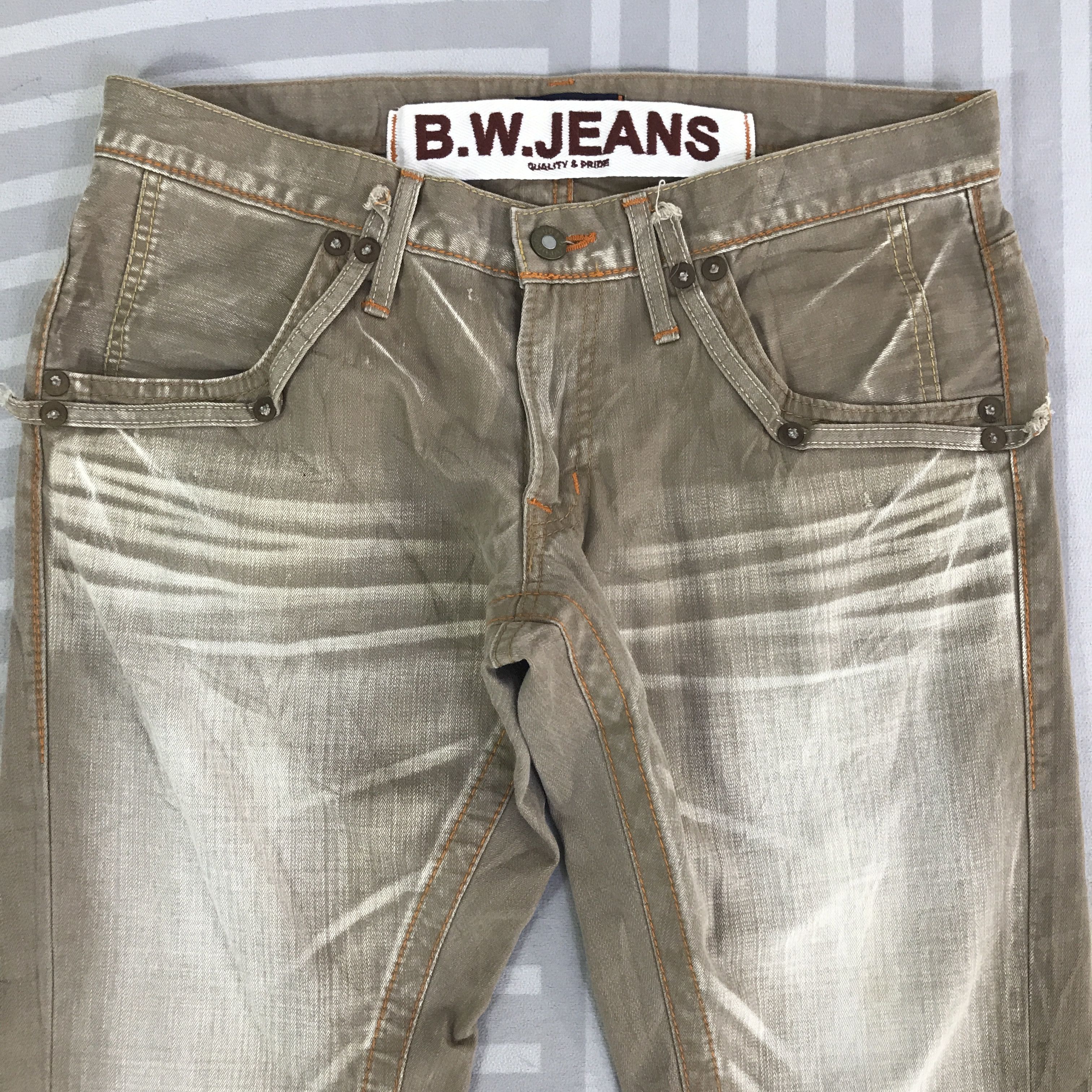 Japanese Brand Vintage Flare Blue Way khaki Jeans Bootcut denim K118B15 Size US 32 / EU 48 - 2 Thumbnail