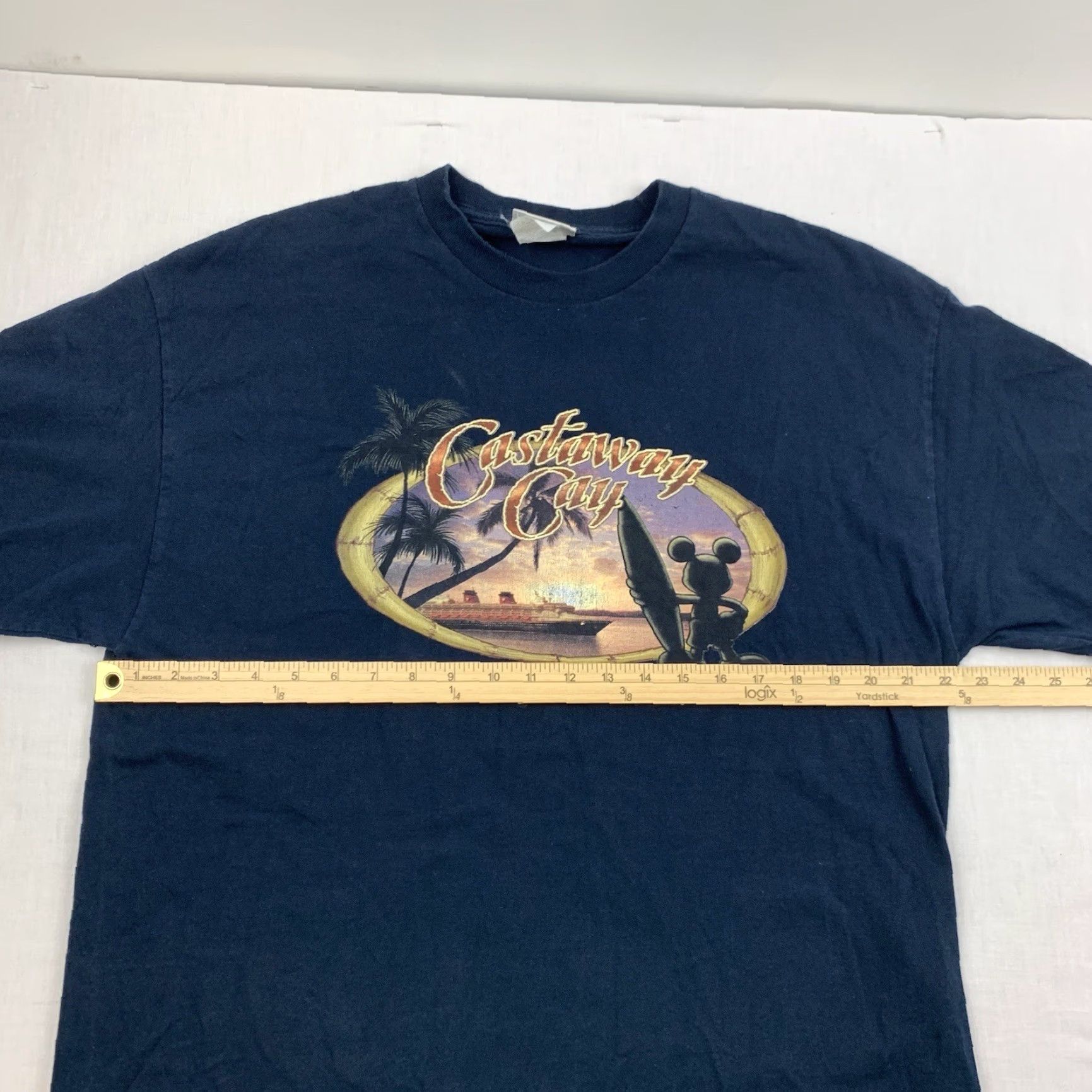 Disney VINTAGE Disney Castaway Cay Shirt Adult XL Blue Y2K Vacation 90s Mens Size US XL / EU 56 / 4 - 6 Thumbnail
