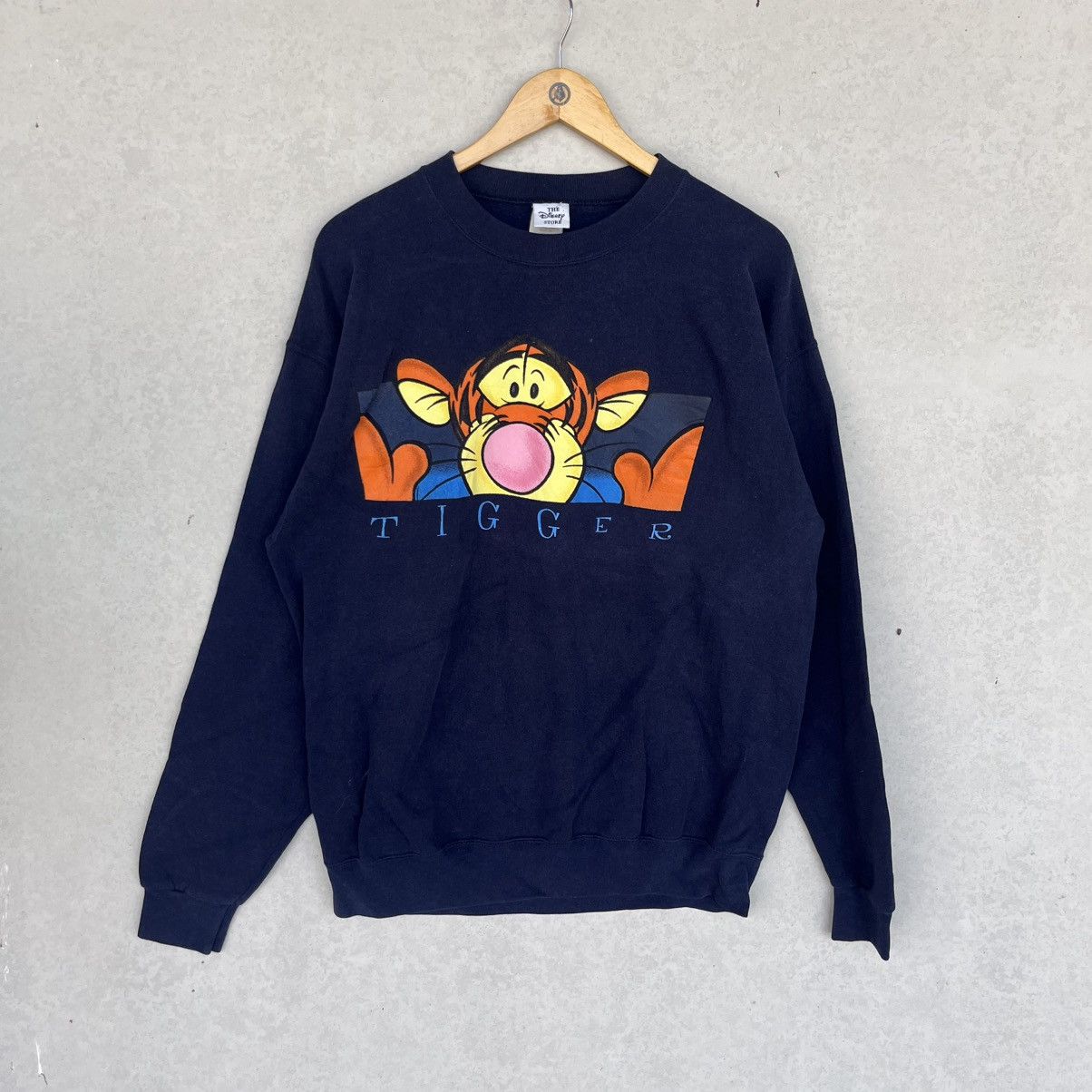 Other Vintage 90s Disney Tigger Navy Blue Sweatshirt Size L Size L / US 10 / IT 46 - 1 Thumbnail