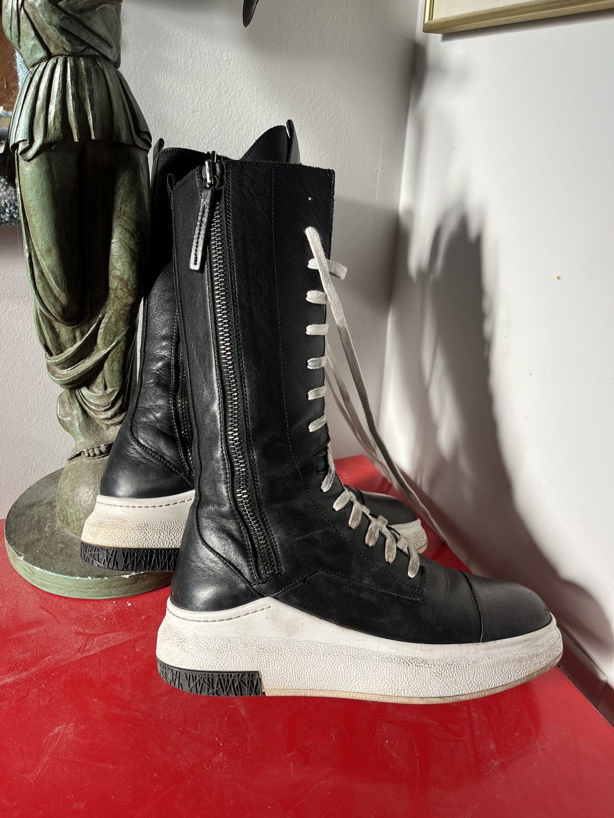 Cinzia Araia Cinzia Araia leather high-top sneaker/boots Size US 8.5 / IT 38.5 - 1 Thumbnail