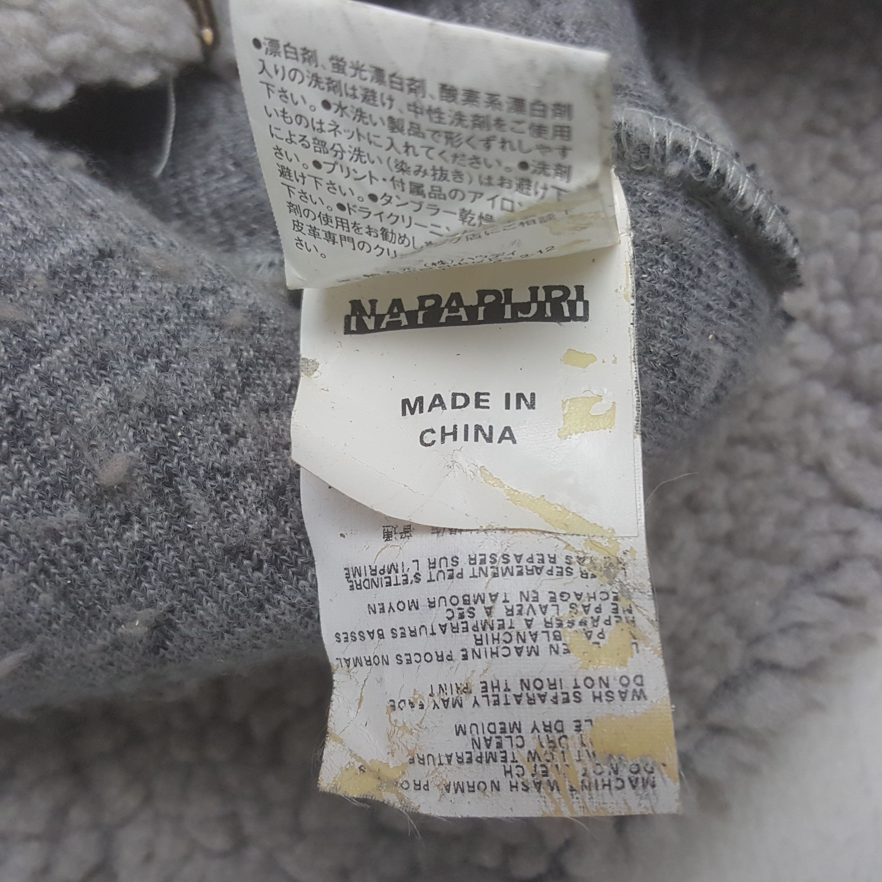 Napapijri × Vintage Vintage Napapijri Sherpa Zipper Winter Jacket Size US M / EU 48-50 / 2 - 11 Thumbnail
