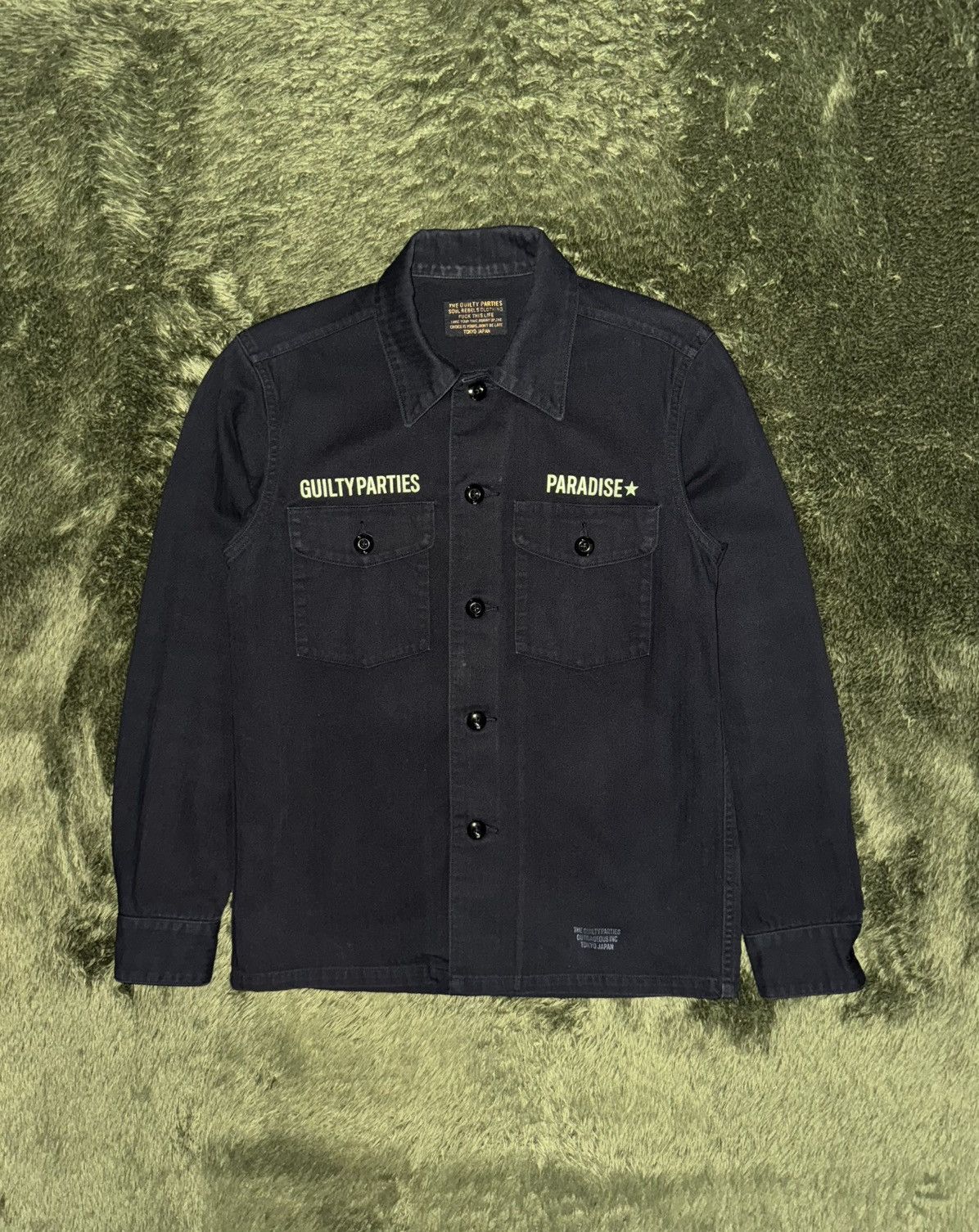 Wacko Maria [S] WACKO MARIA Herringbone Pocket Shirt Black Size US S / EU 44-46 / 1 - 1 Thumbnail