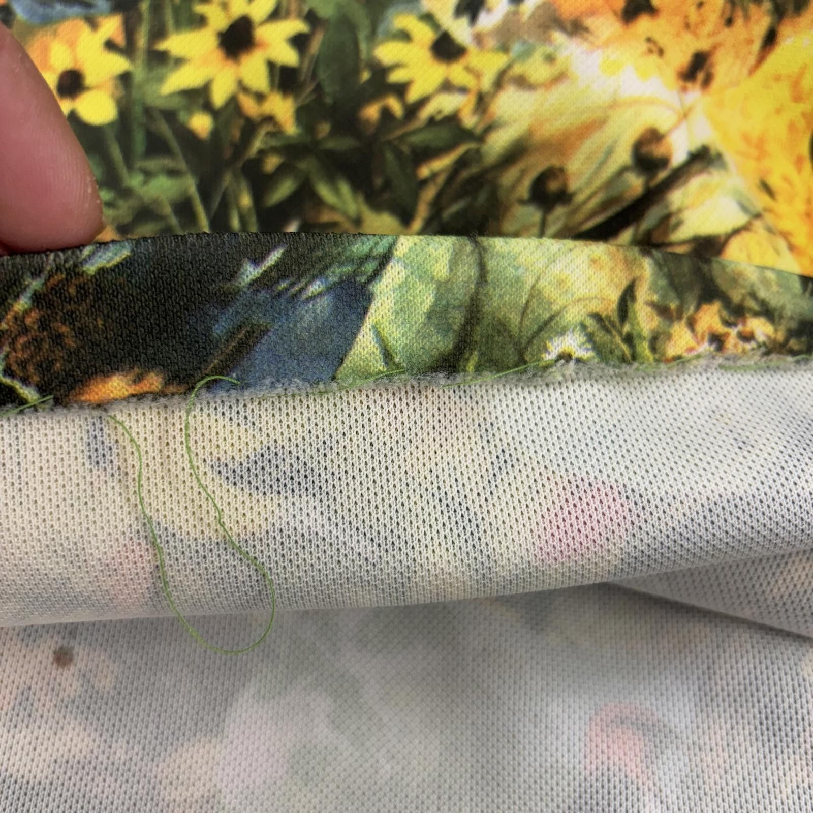 Other Vtg 70s homesewn floral foliage & birds dagger collar blouse Size M / US 6-8 / IT 42-44 - 8 Thumbnail
