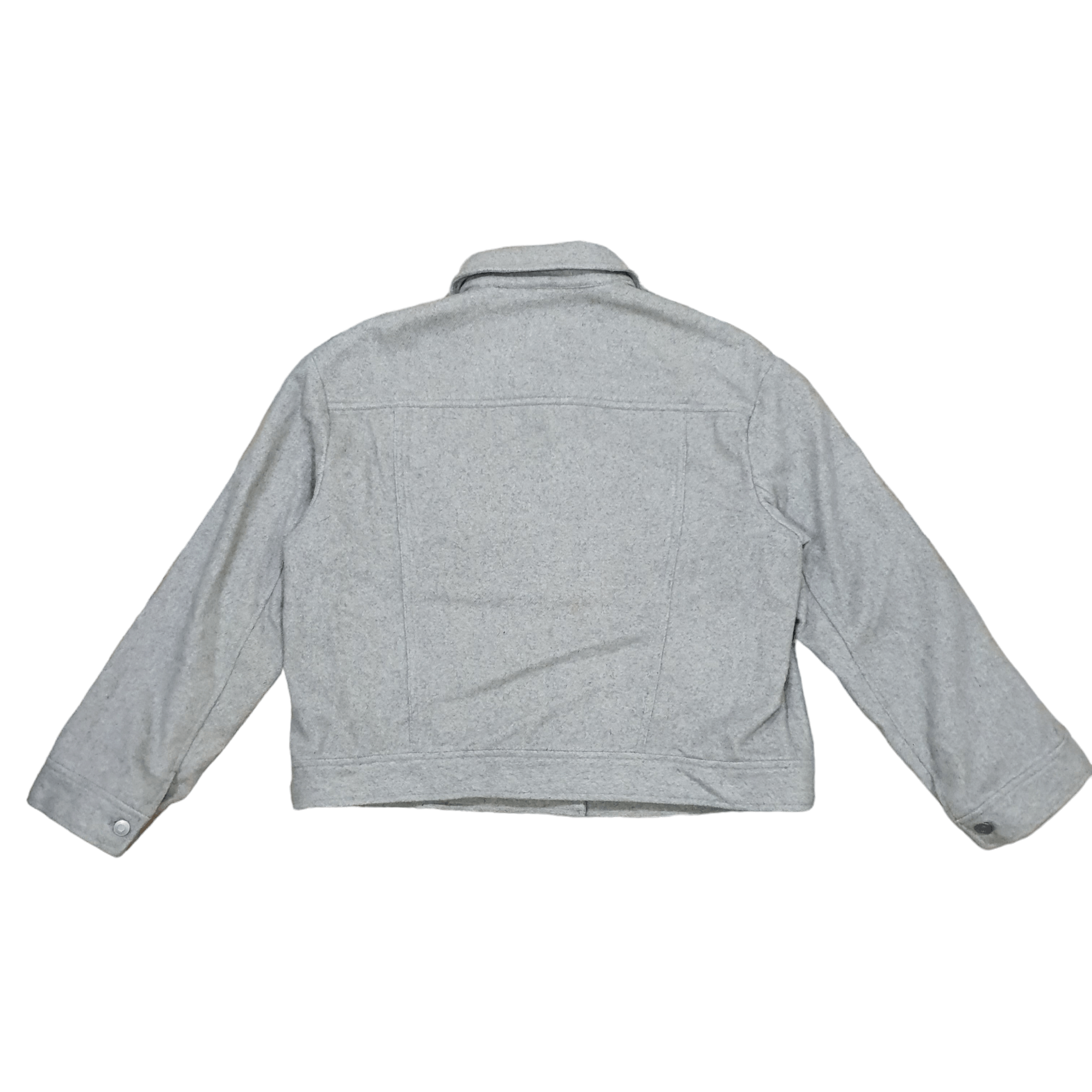 Gap Gap grey felted trucker jacket Size US L / EU 52-54 / 3 - 2 Thumbnail