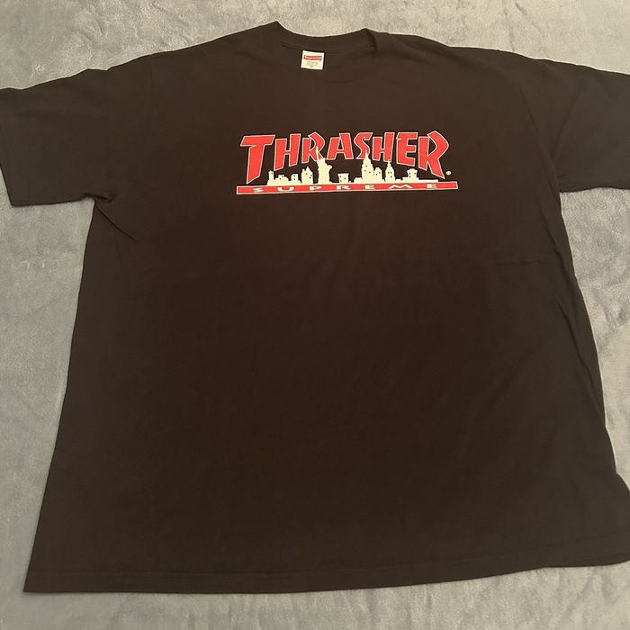 Supreme Supreme Thrasher Skyline T-Shirt Size XL Color Black | Grailed