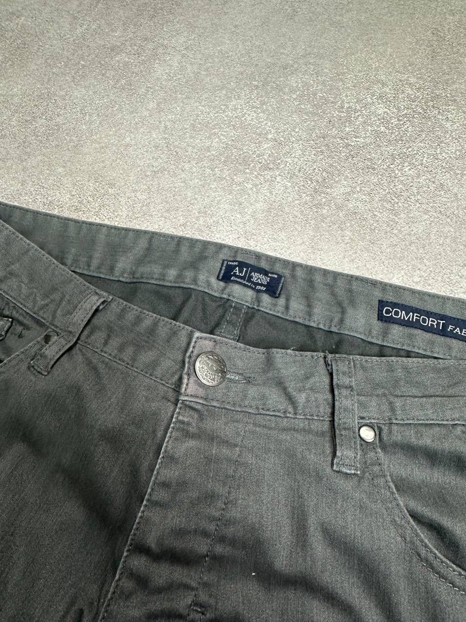 Armani Vintage Armani Metal Logo Gray Denim Jeans Pants 34 Size US 34 / EU 50 - 8 Thumbnail
