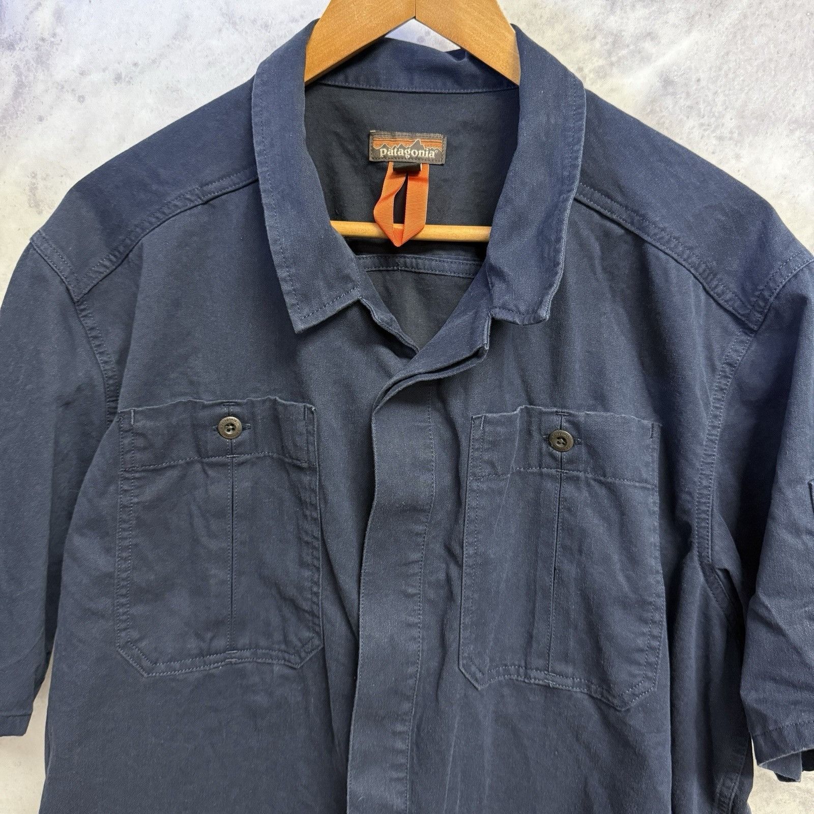 Patagonia Patagonia Worn Wear Mens Shop Shirt 53295 Blue Button Up Size US XL / EU 56 / 4 - 3 Thumbnail