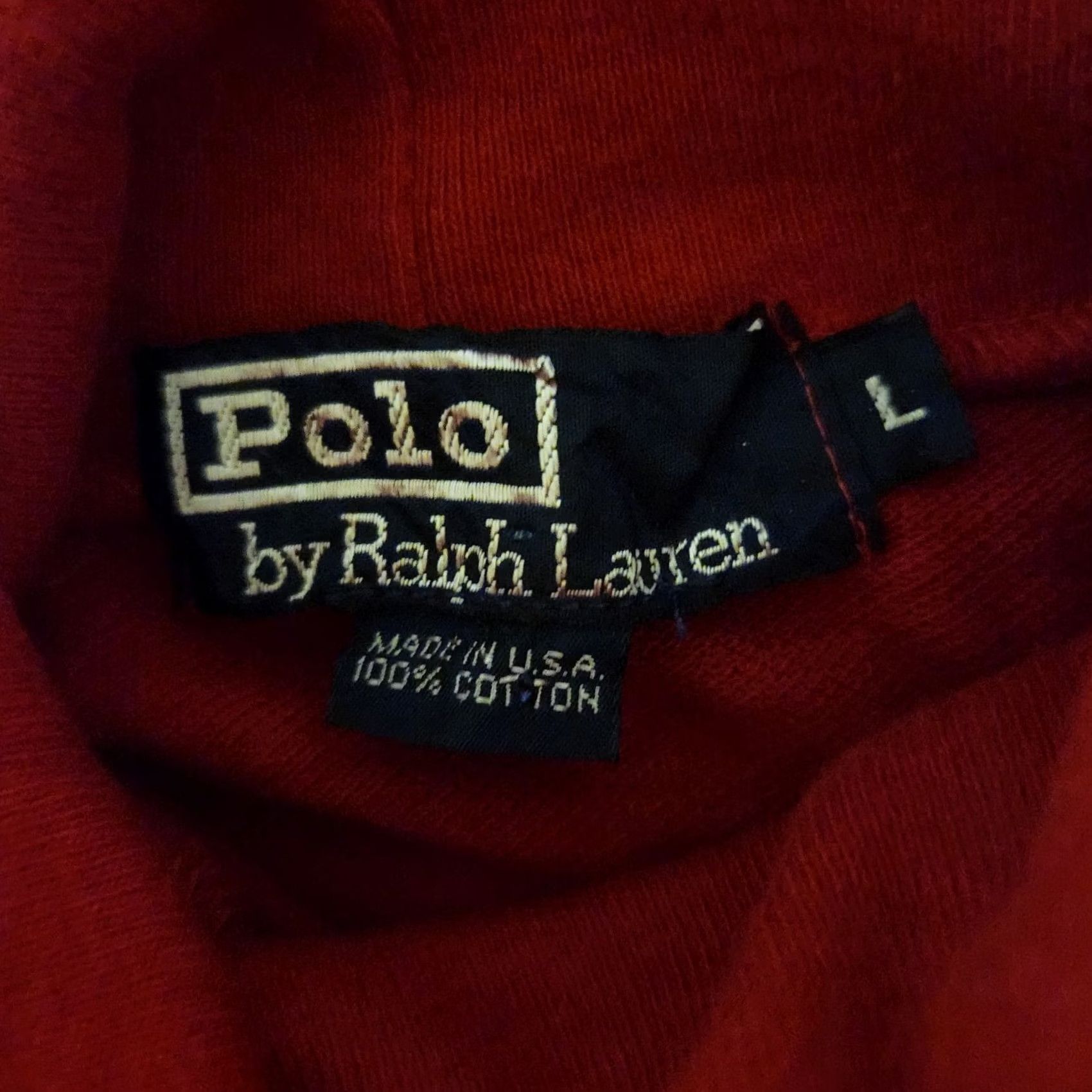 Polo Ralph Lauren VINTAGE Polo Ralph Lauren Sweater Mens Large Red Turtleneck Pullover Made In USA Size US L / EU 52-54 / 3 - 4 Thumbnail
