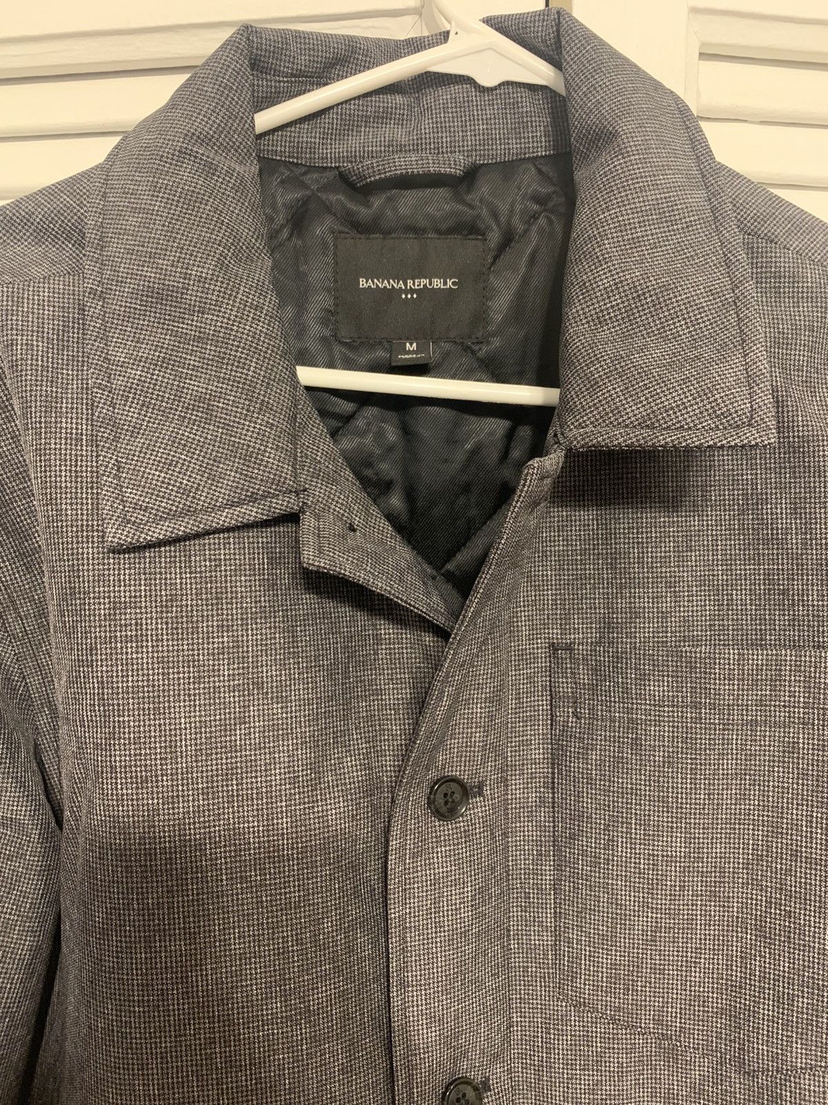 Banana Republic Gray Banana Republic Button-Up Jacket Size US M / EU 48-50 / 2 - 4 Thumbnail